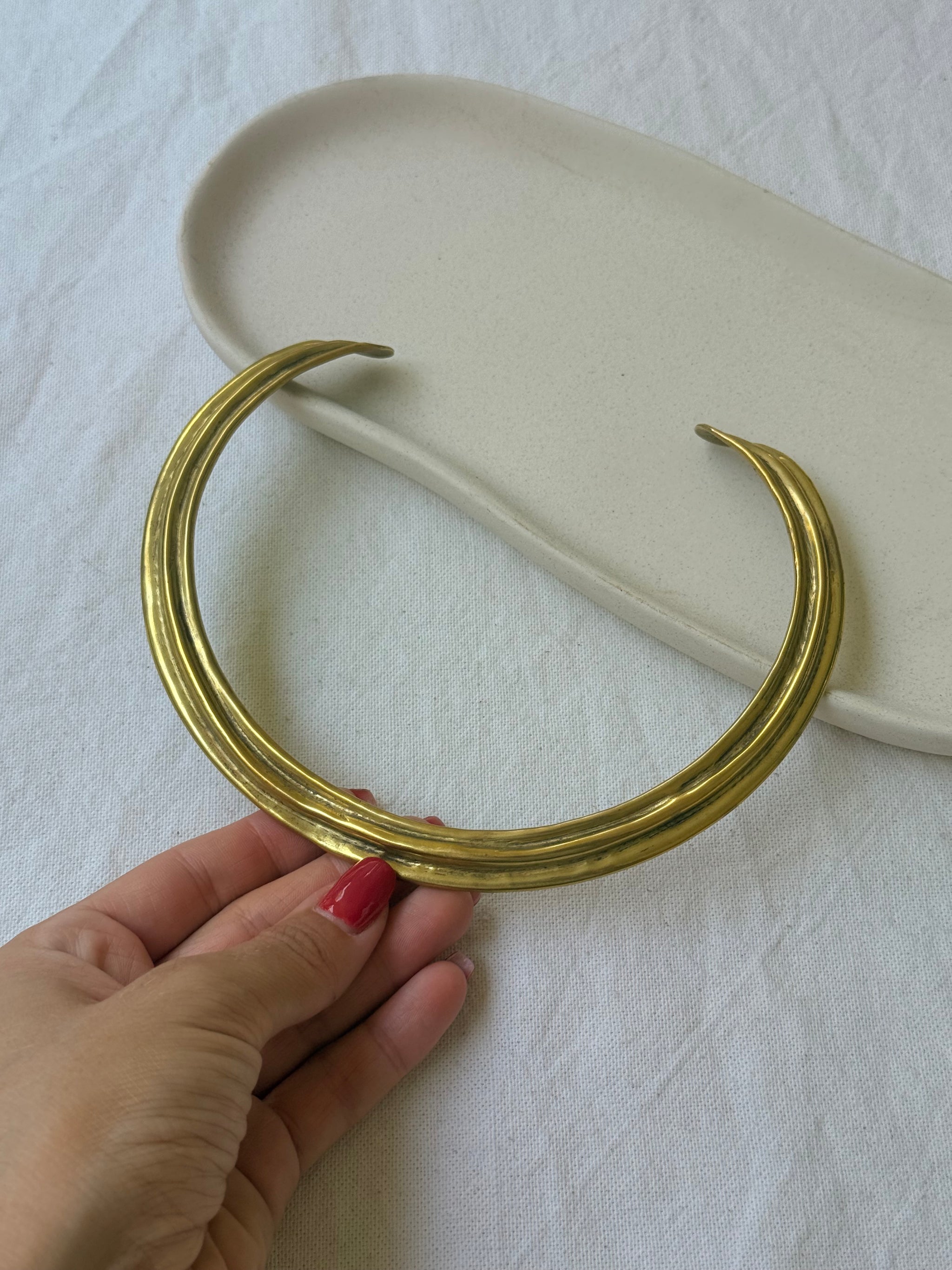 Collier vintage - Torque doré