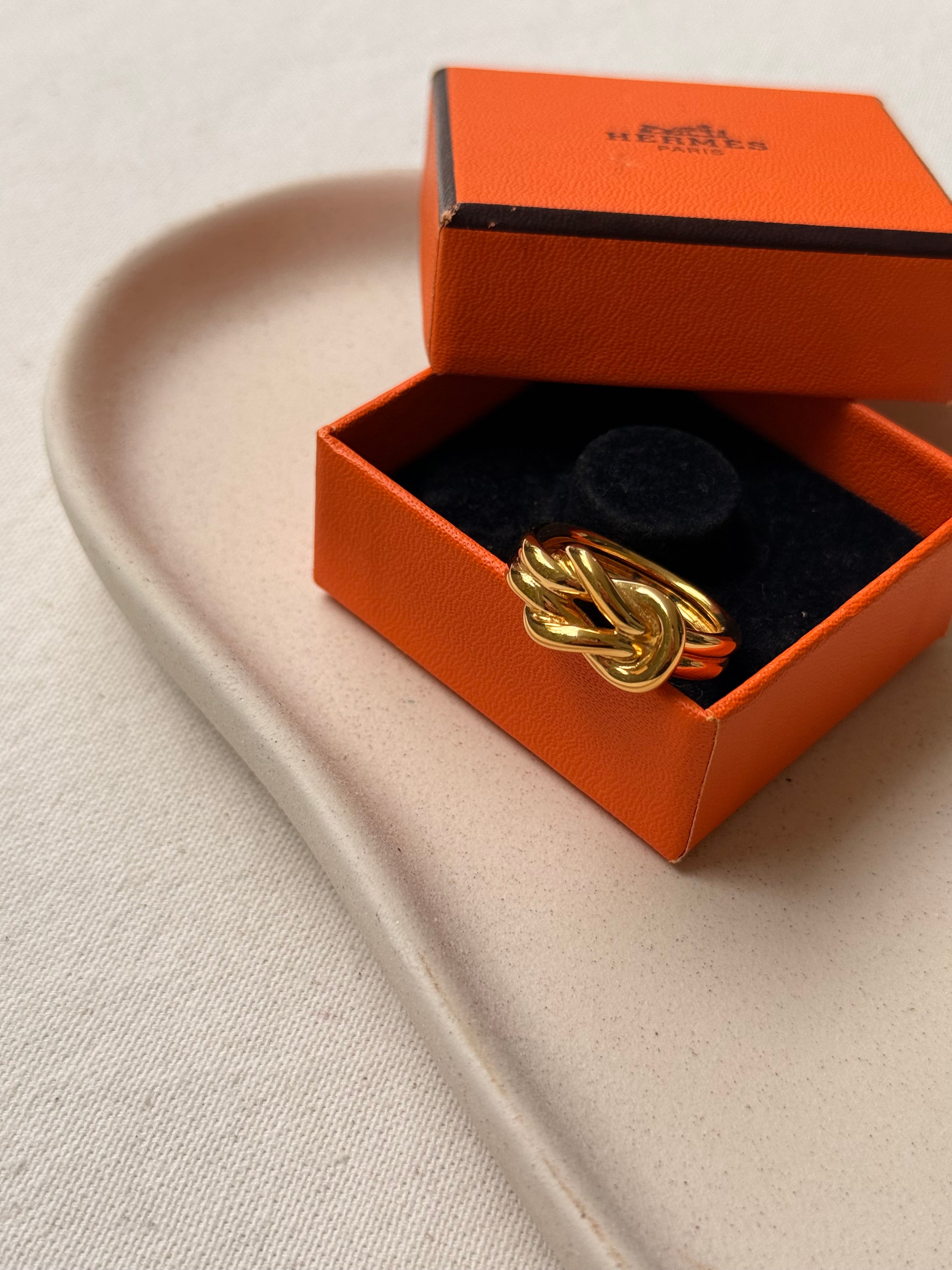 Anneau de foulard Hermès - Modèle nœud marin