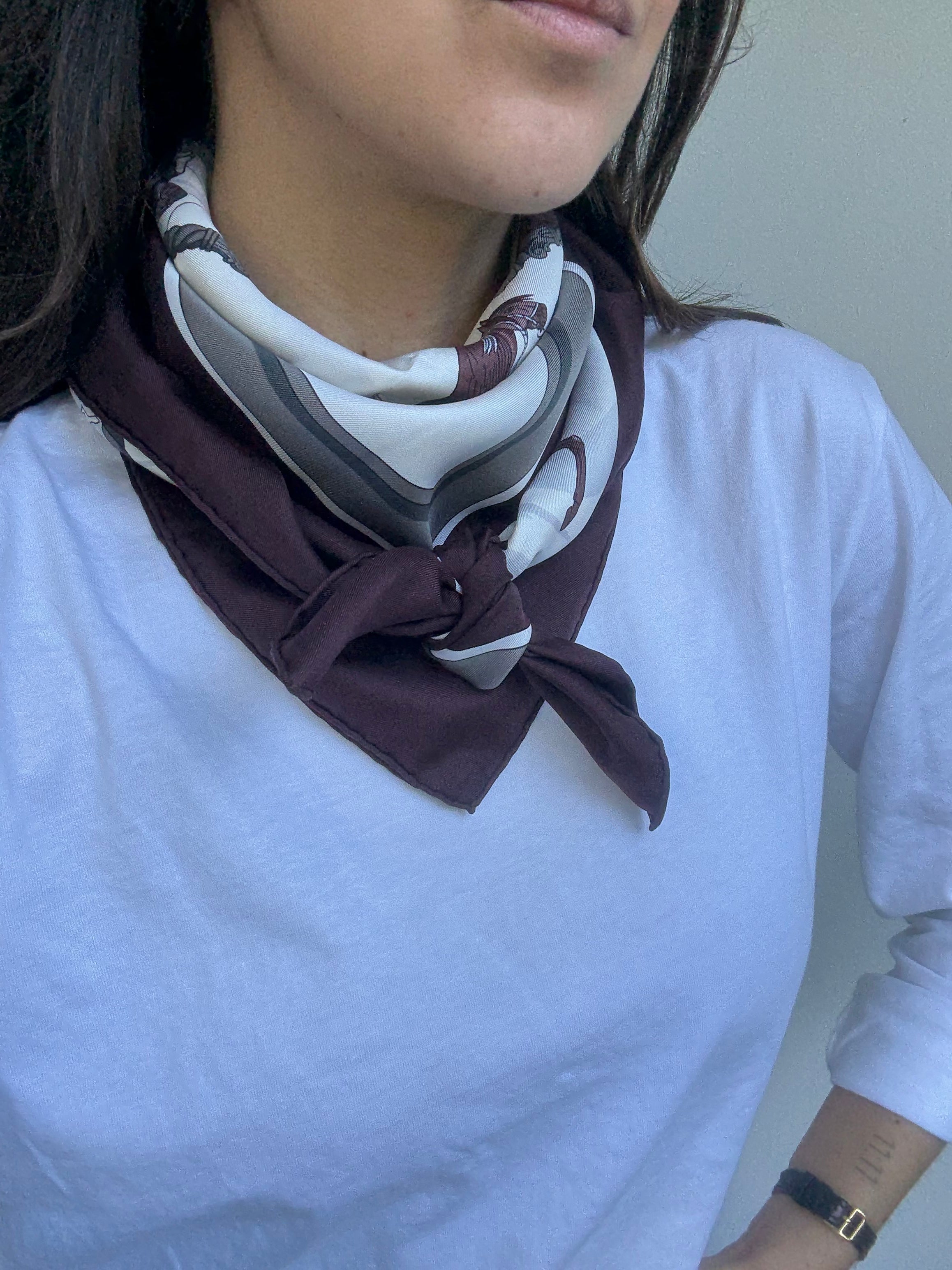 Foulard Hermès – Modèle Chevaux Arabes