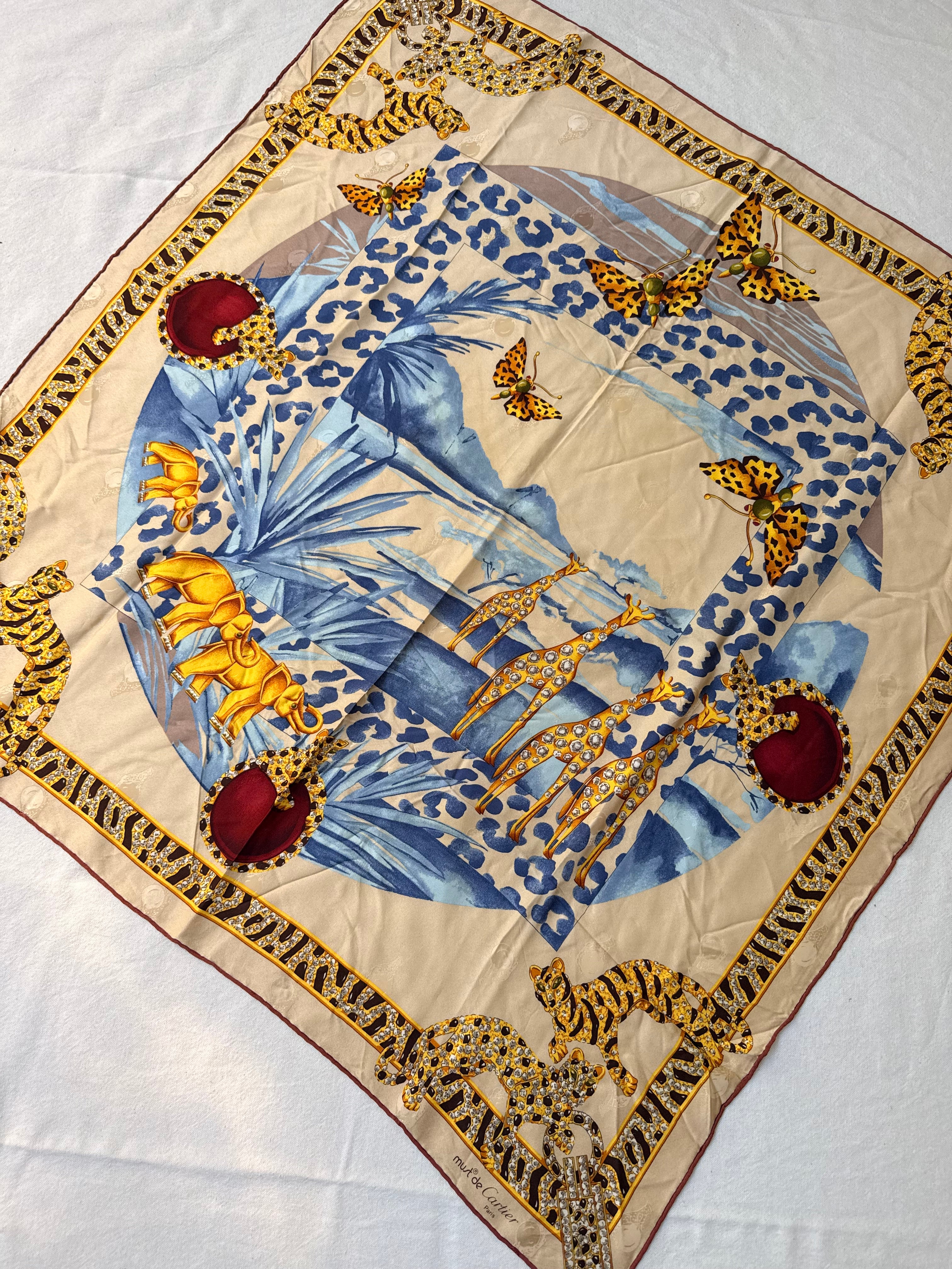 Foulard Cartier – Safari joaillier