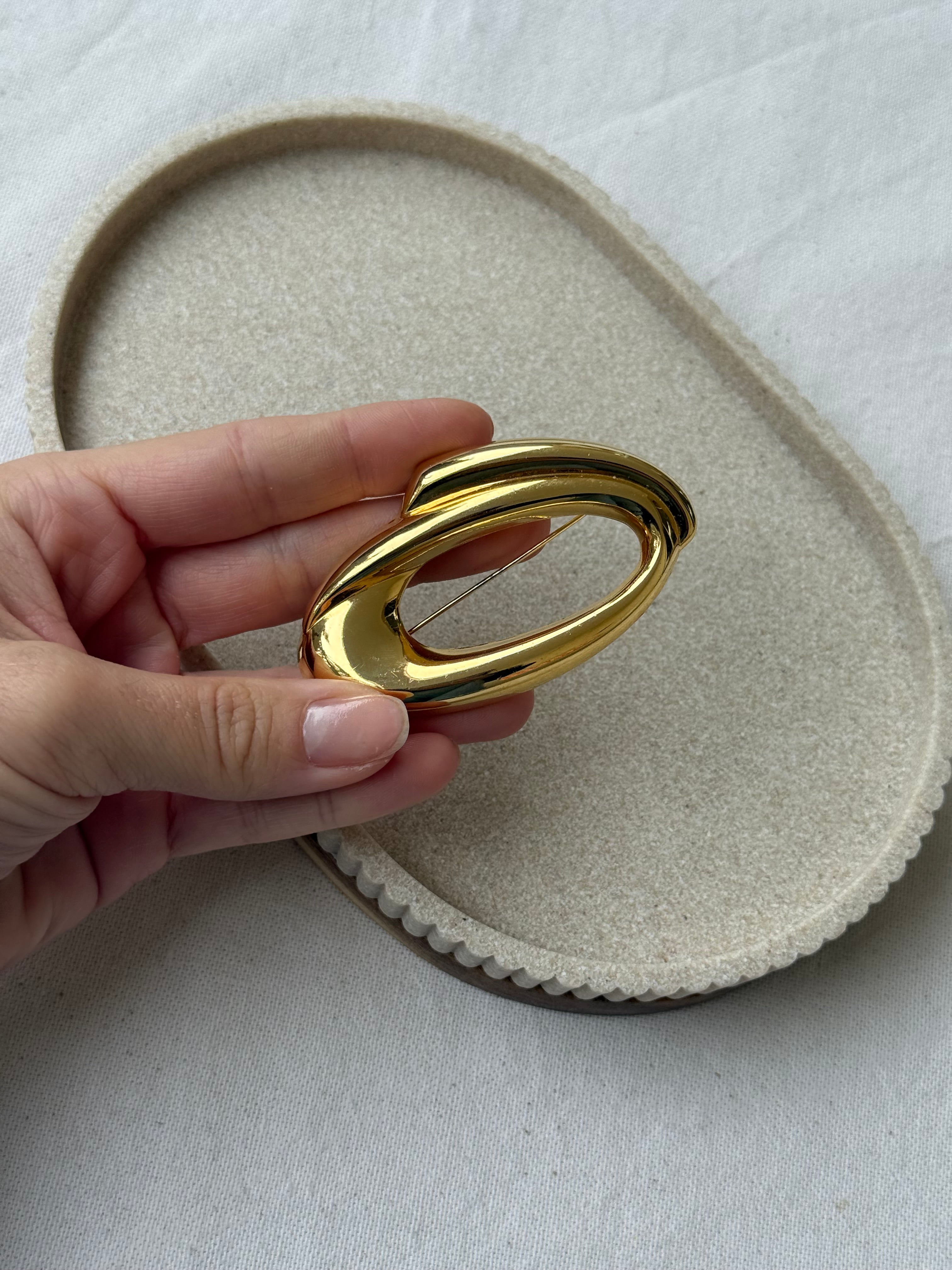 Broche vintage - Ovale structurale