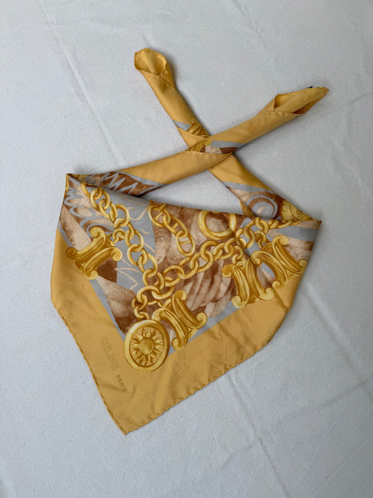 Celine Scarf – Chains and Medallions