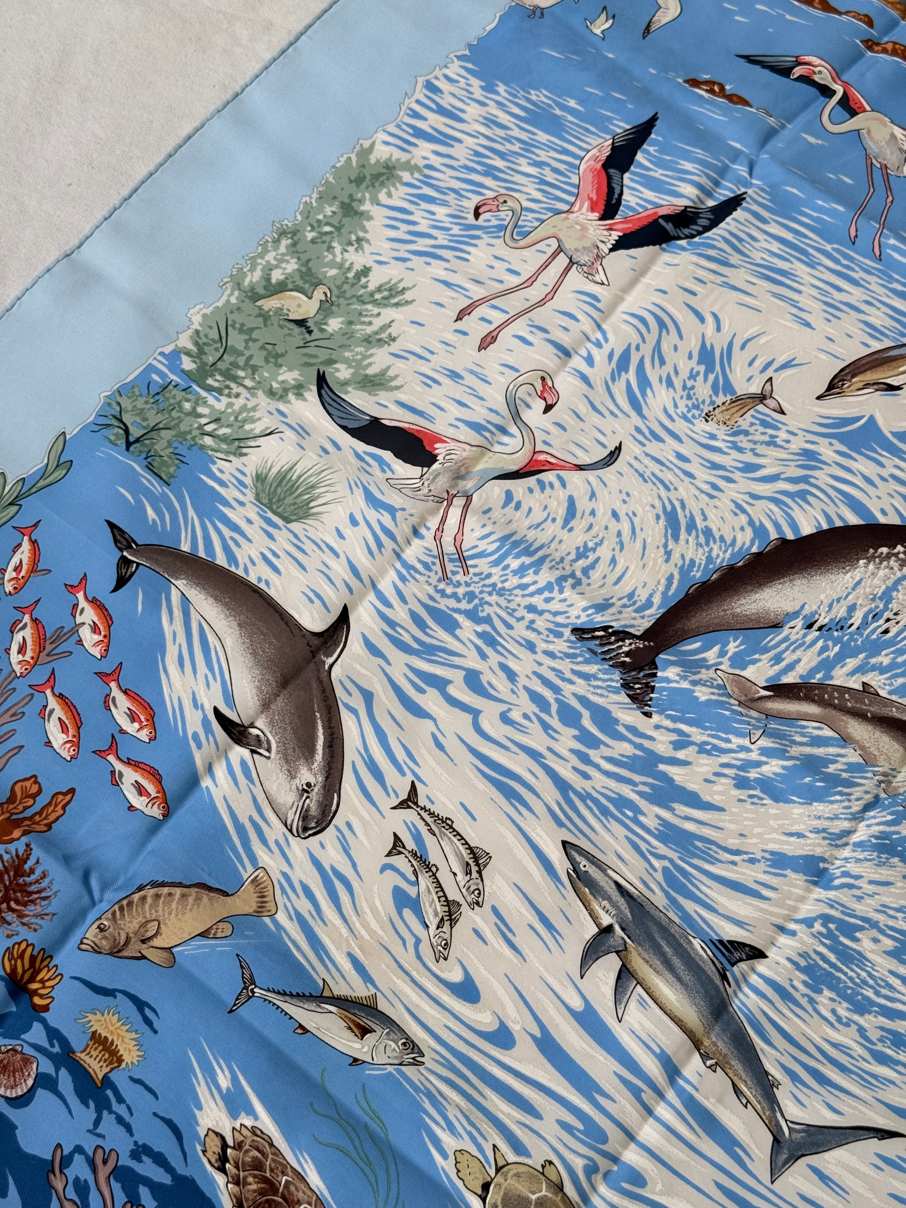 Foulard Hermès – Modèle La vie précieuse de la Méditerranée