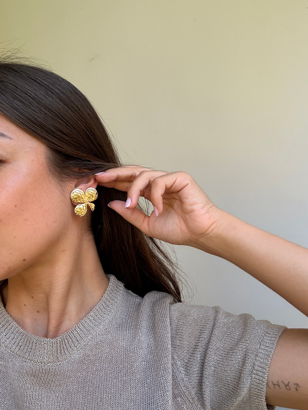 Boucles d’oreilles Rochas vintage - Trèfles dorés