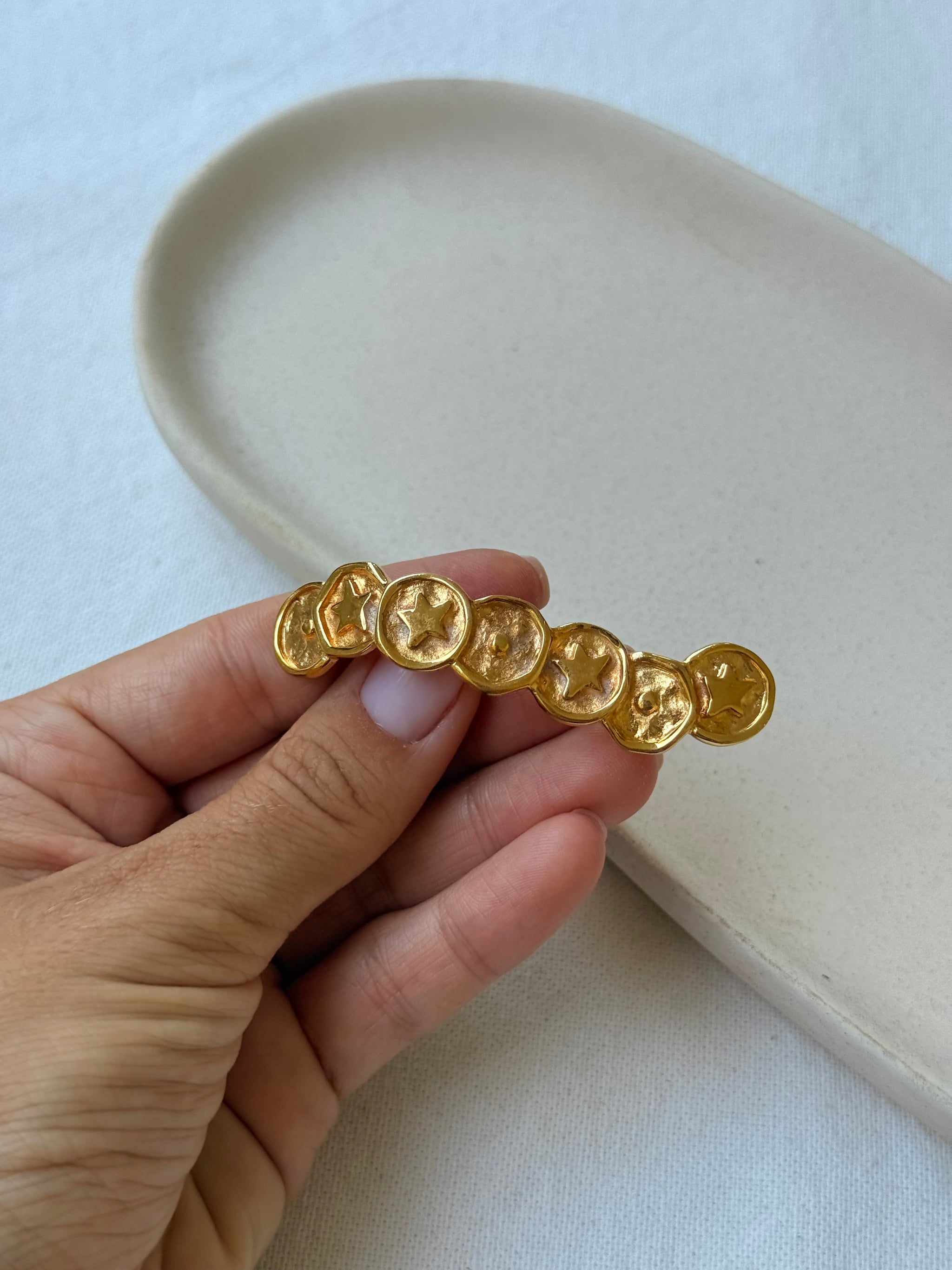 Broche Gontié vintage - Motif étoilés