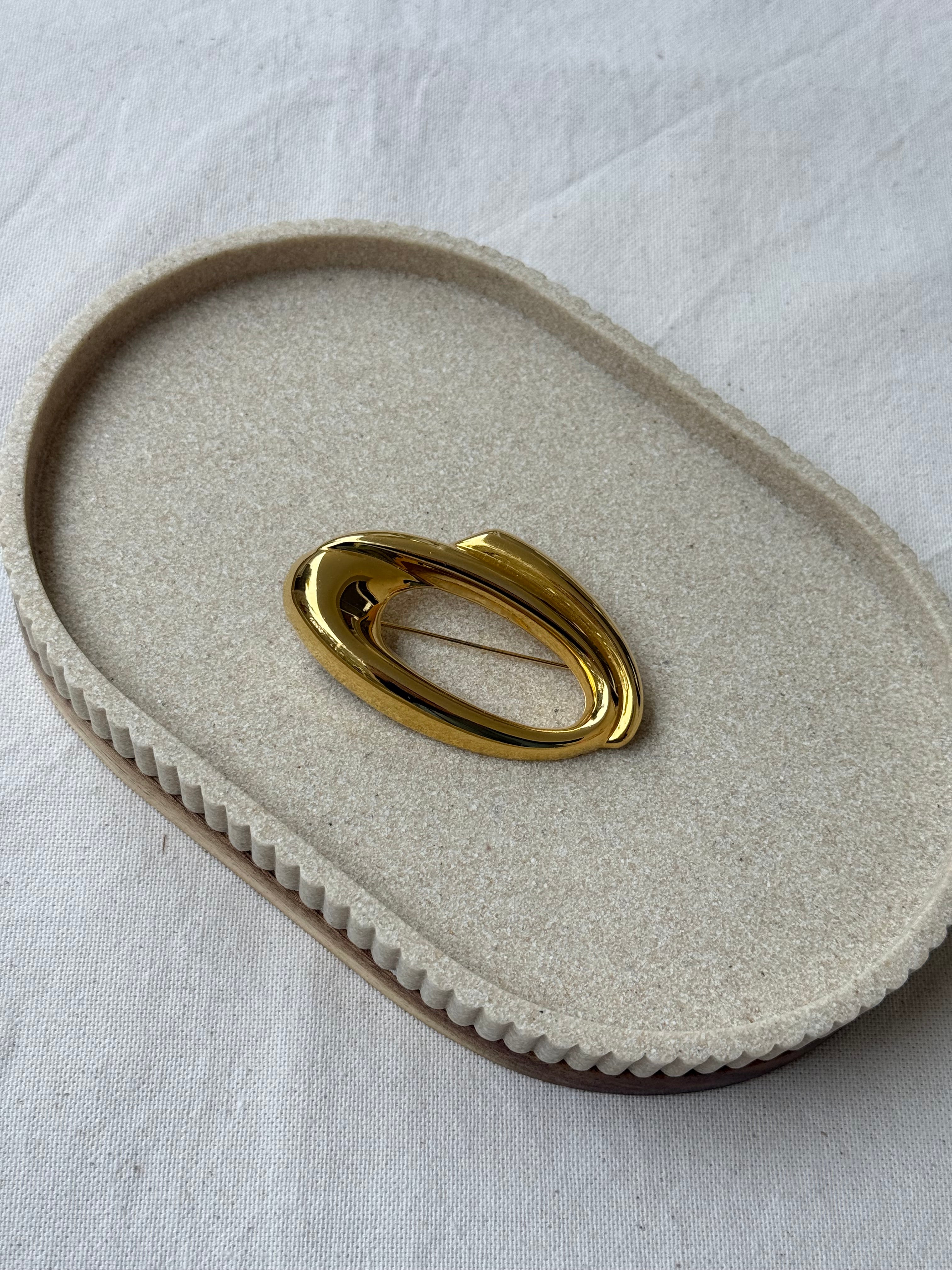 Broche vintage - Ovale structurale