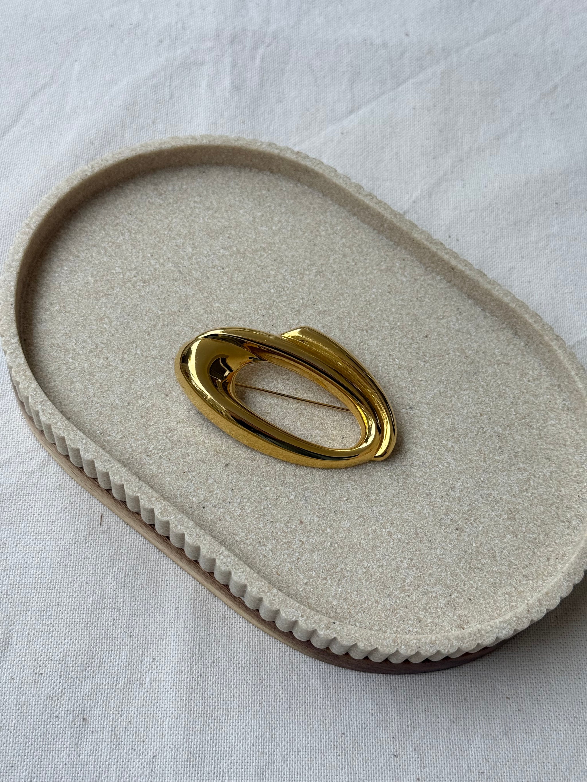 Broche vintage - Ovale structurale