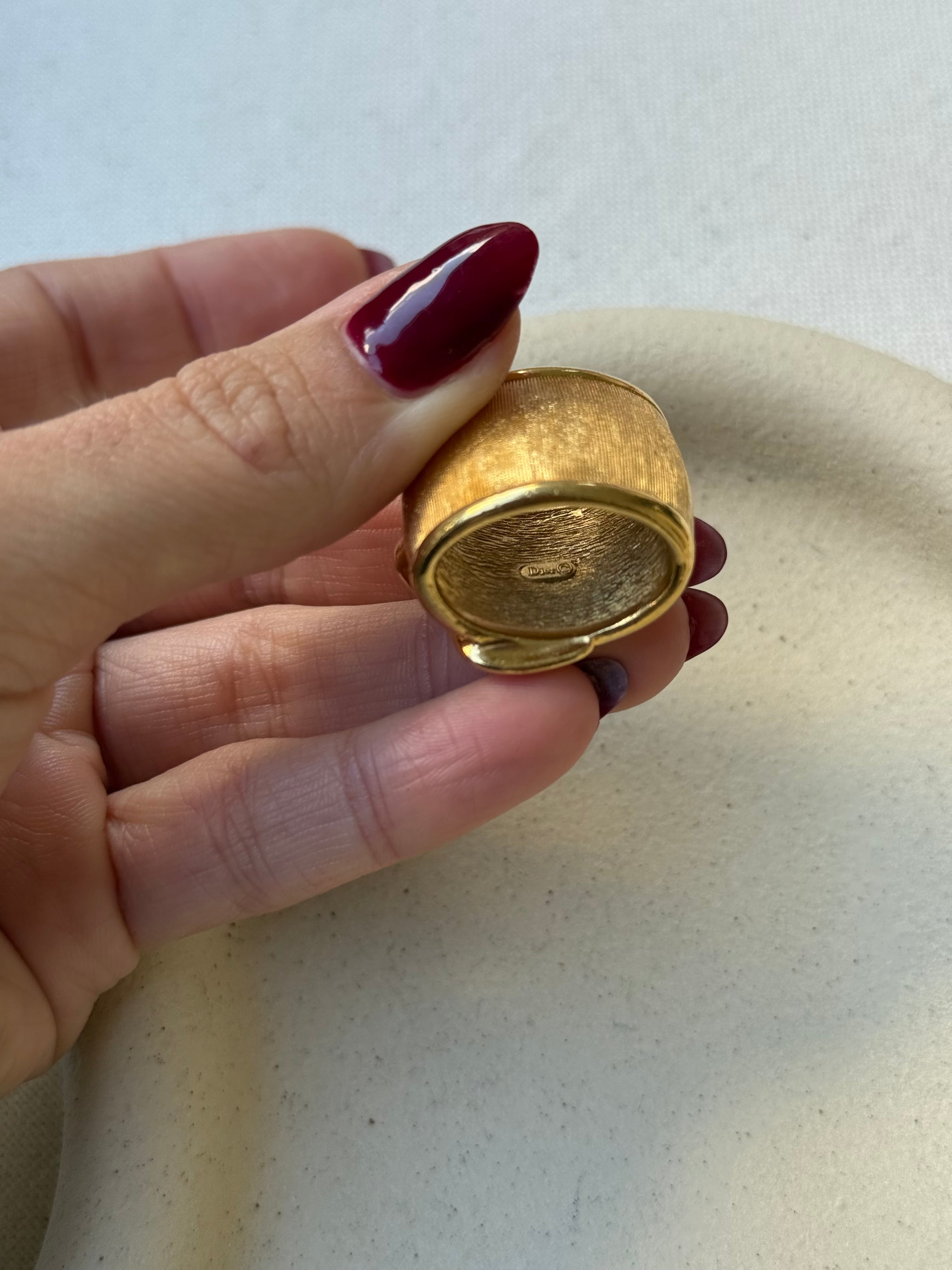 Anneau de foulard Christian Dior vintage - Design de ceinture