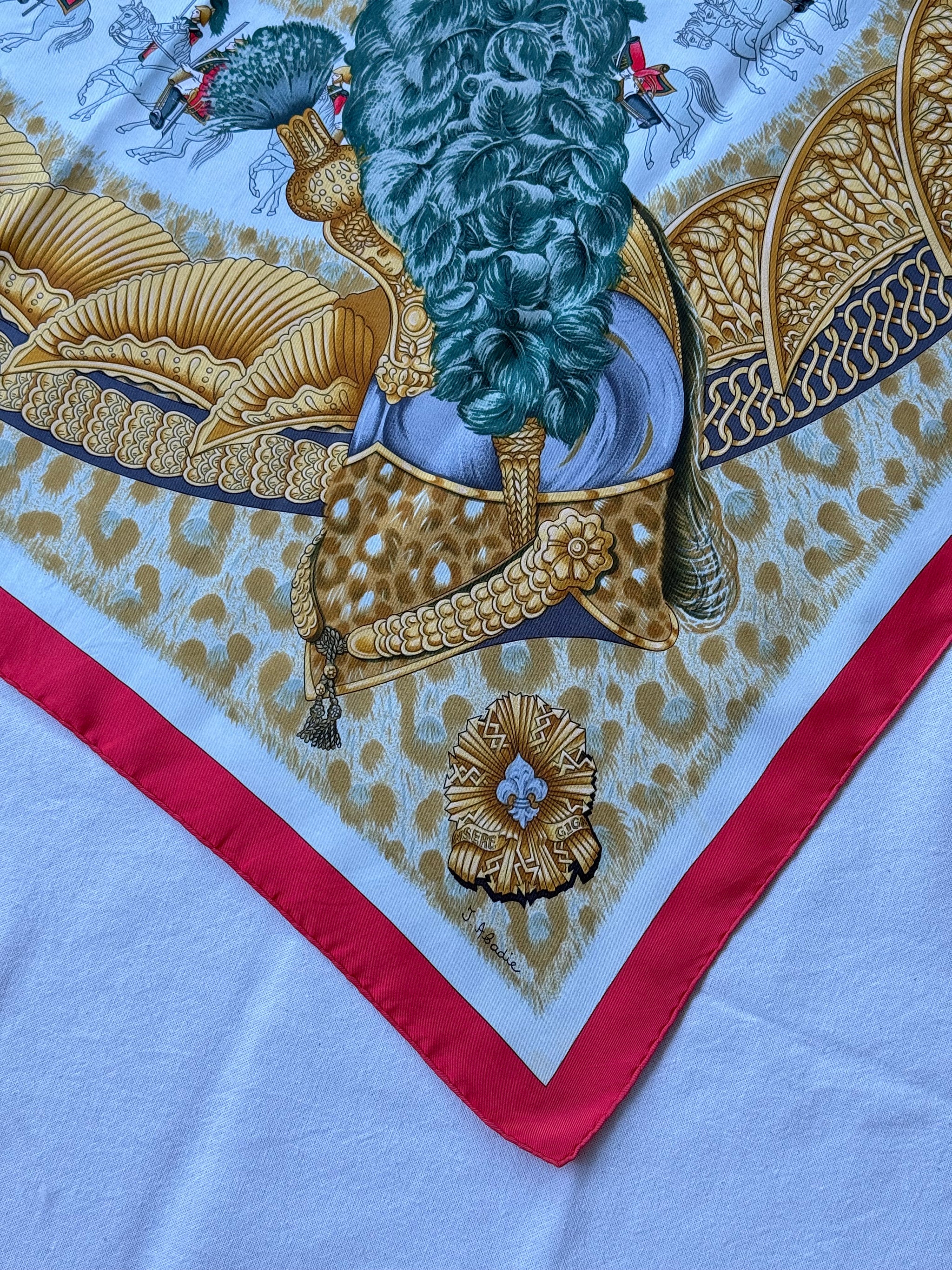 Foulard Hermès – Modèle Casques et Plumets