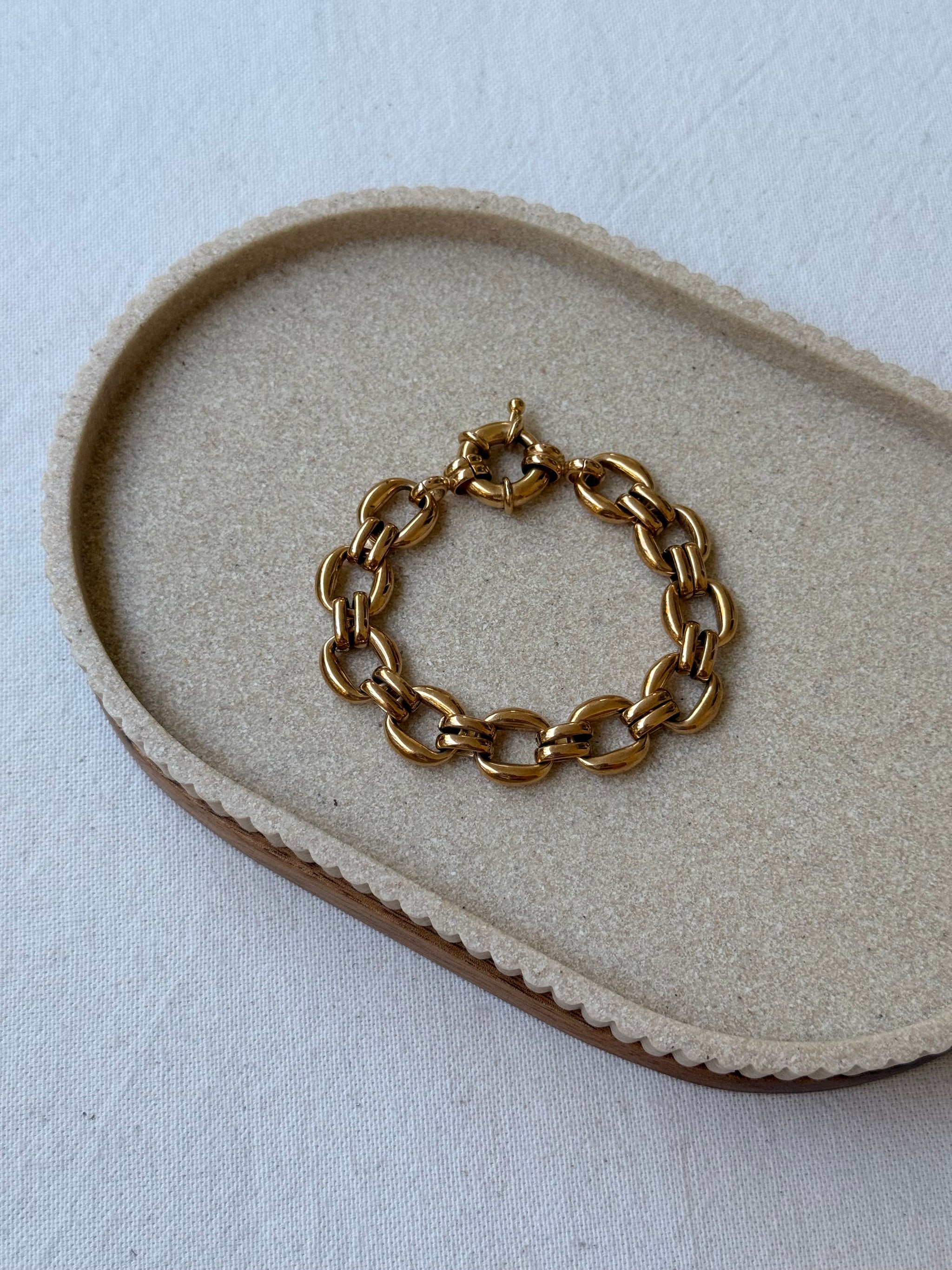 Bracelet vintage - Maillons dorés
