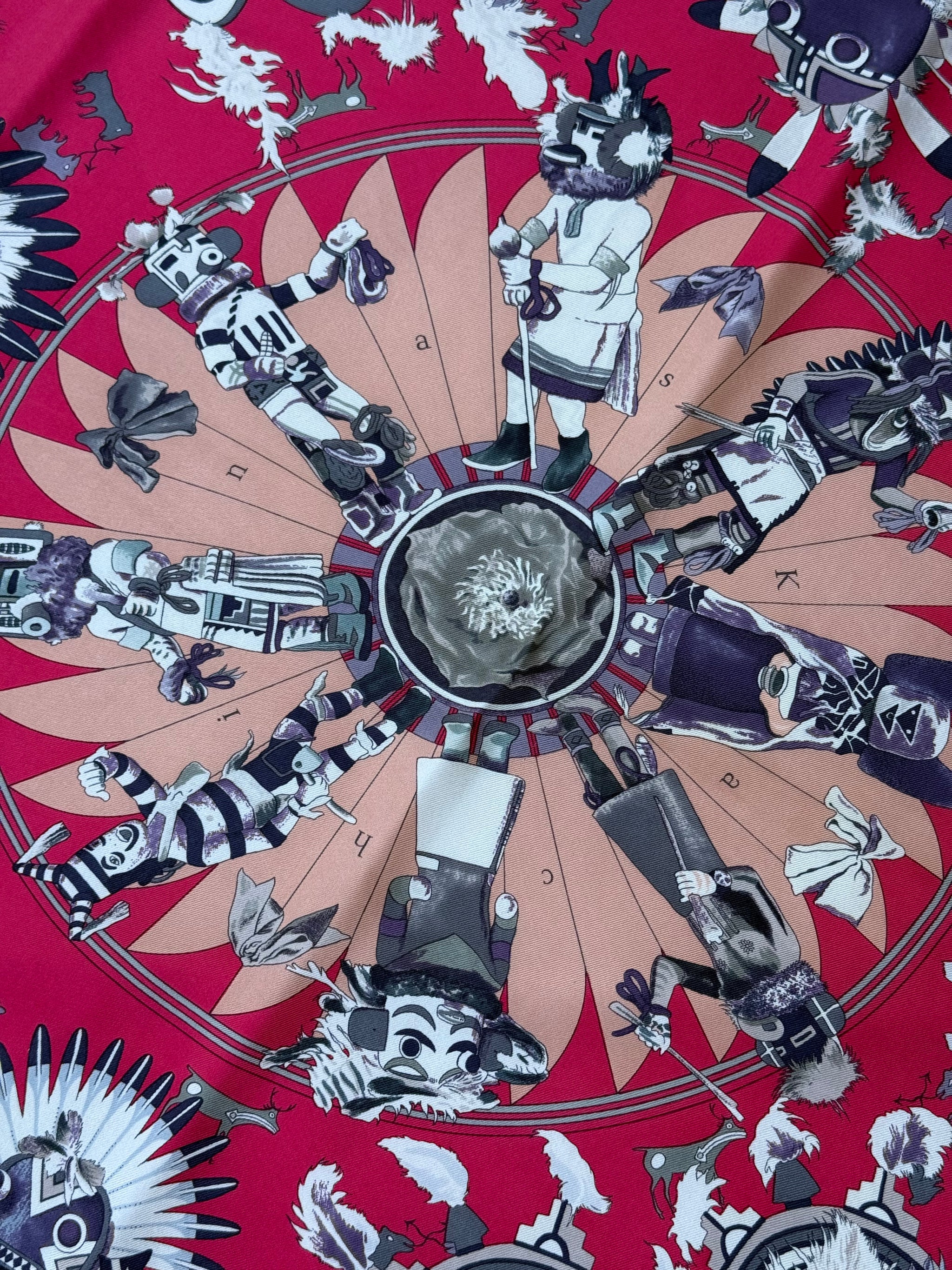 Foulard Hermès – Modèle Kachinas