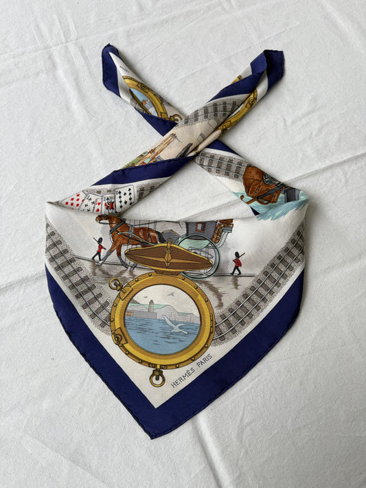 Foulard Hermès – Modèle Le Tour du Monde en 80 jours