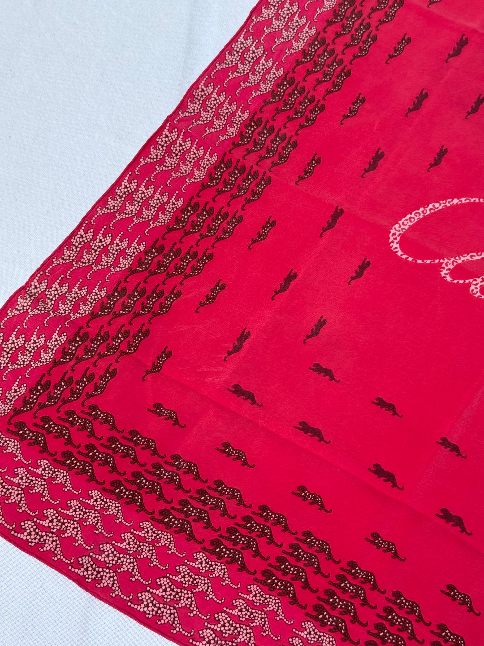 Foulard Cartier – Motifs panthères