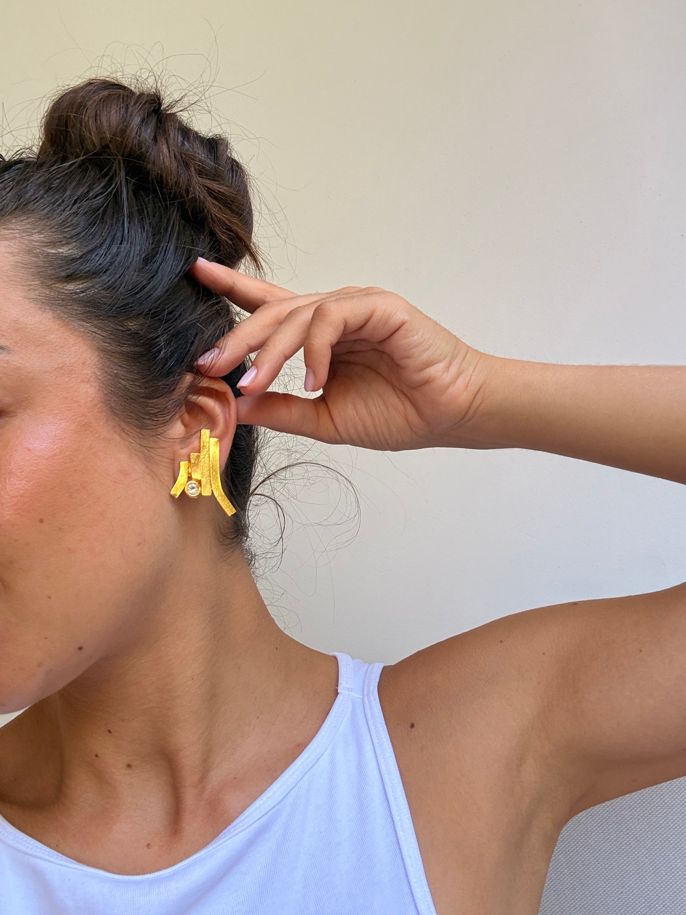 Boucles d’oreilles Il Était Une Fois vintage - Design graphique