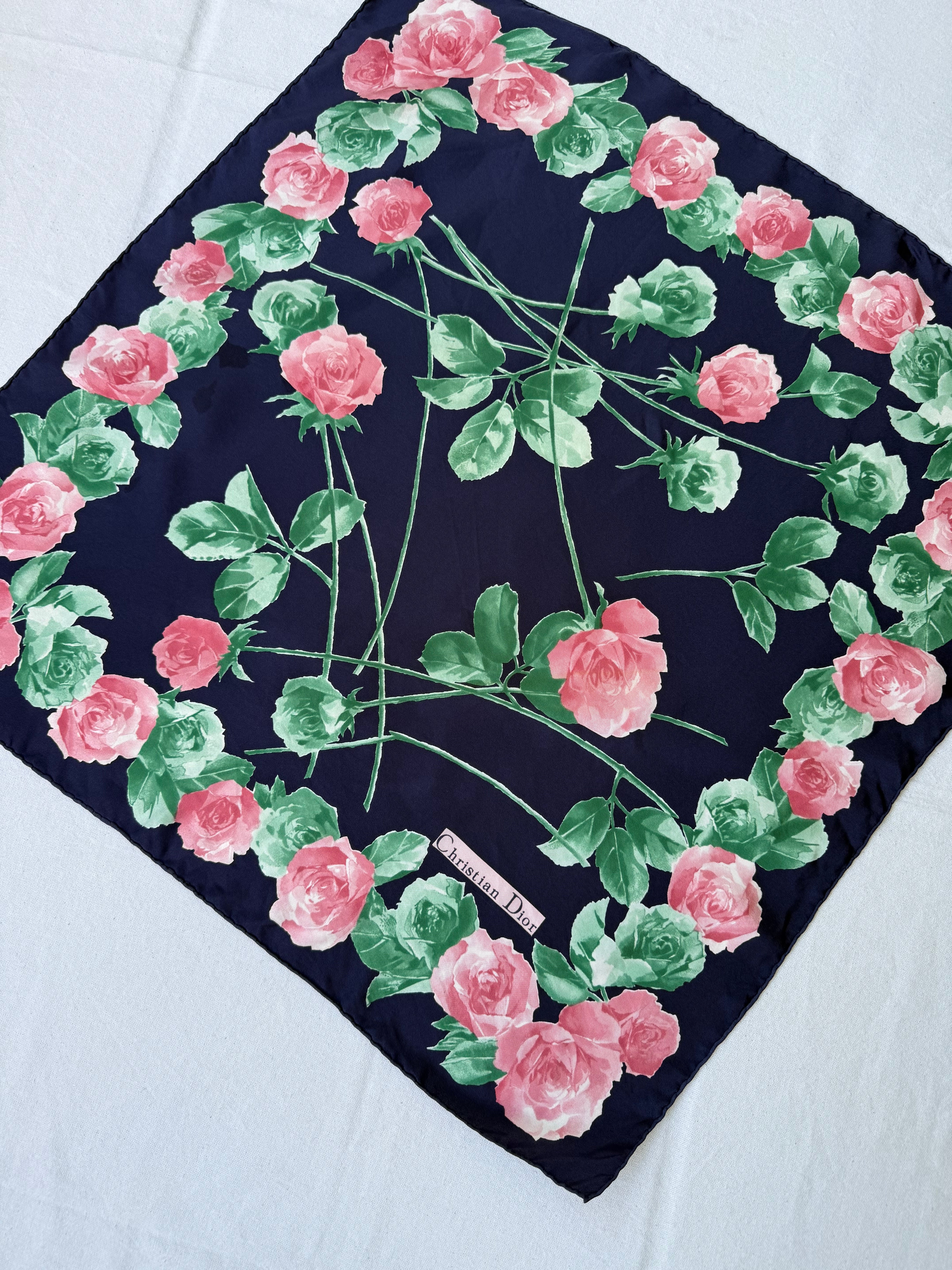 Christian Dior Scarf – Floral patterns