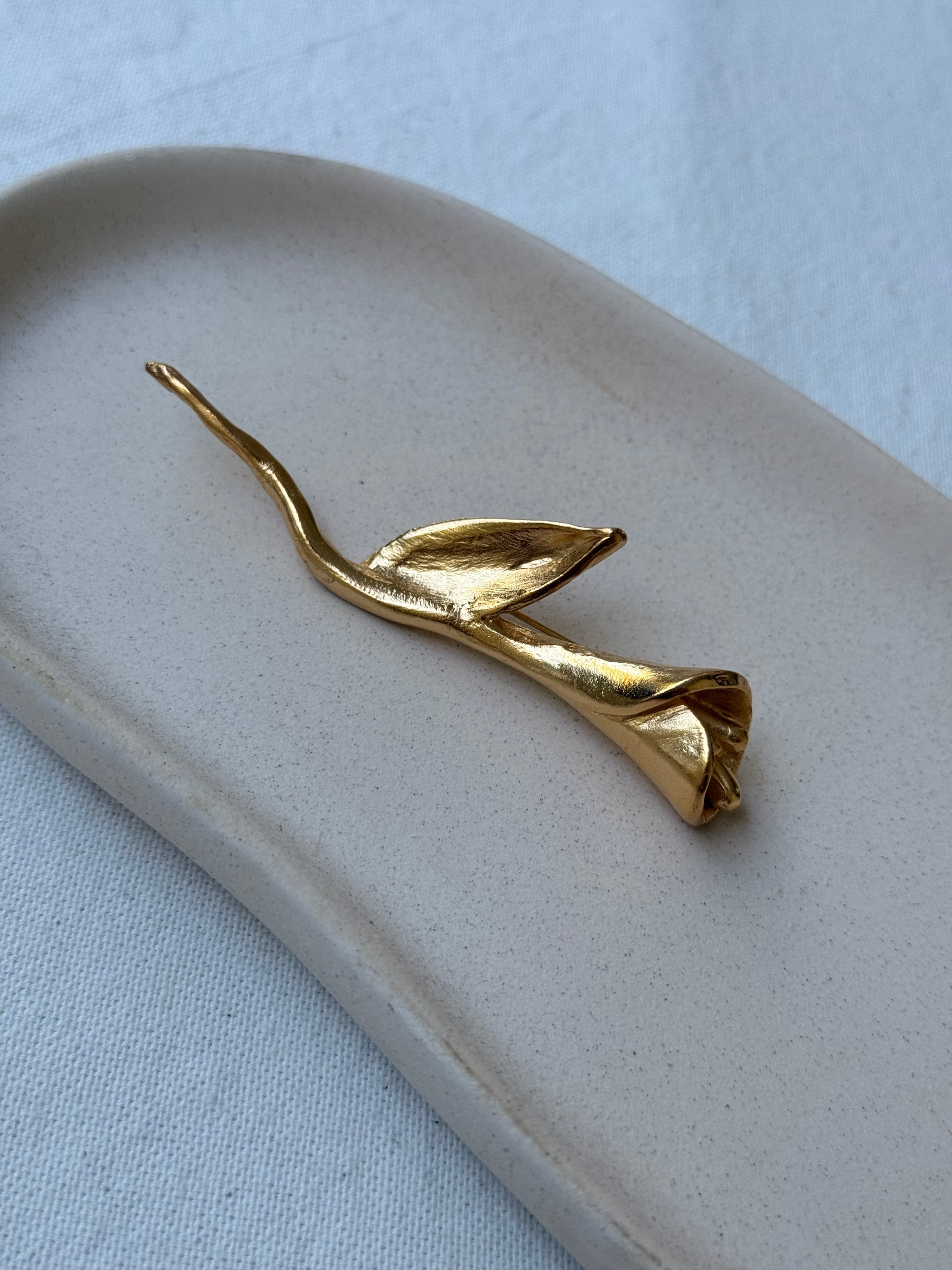 Broche Il Était Une Fois vintage - Rose dorée