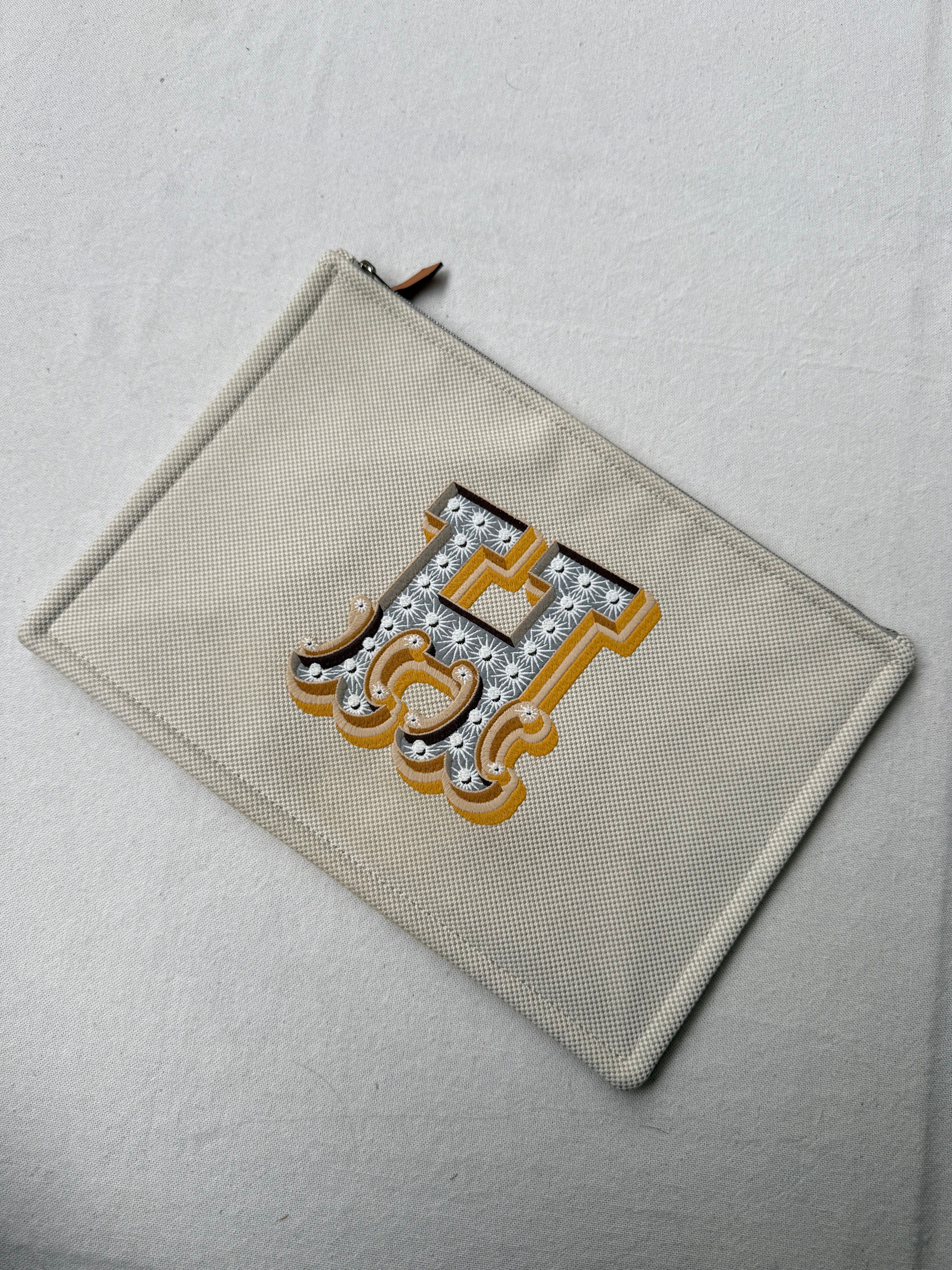 Trousse Hermès - Tissu flat H