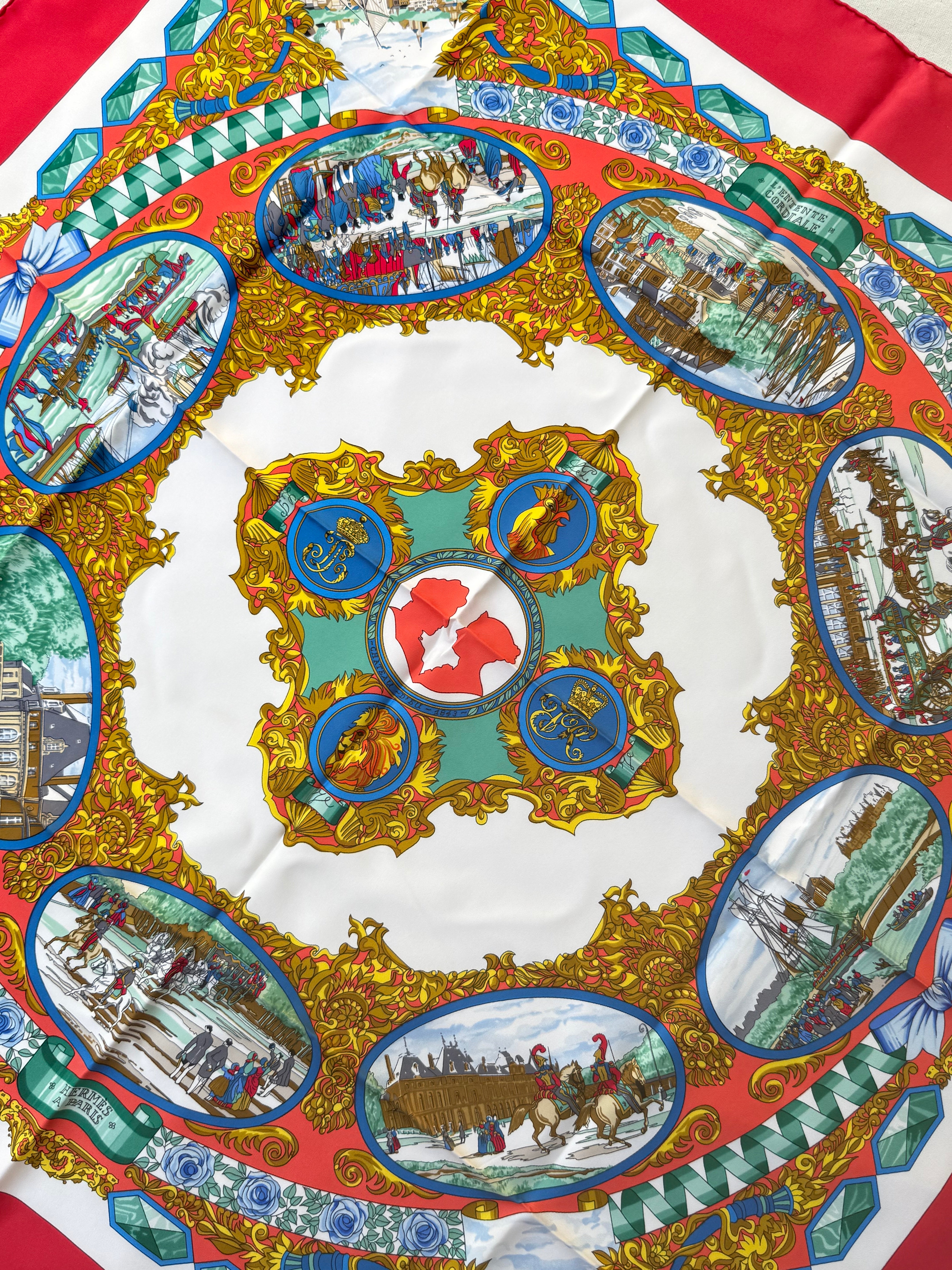 Foulard Hermès – Modèle Entente Cordiale