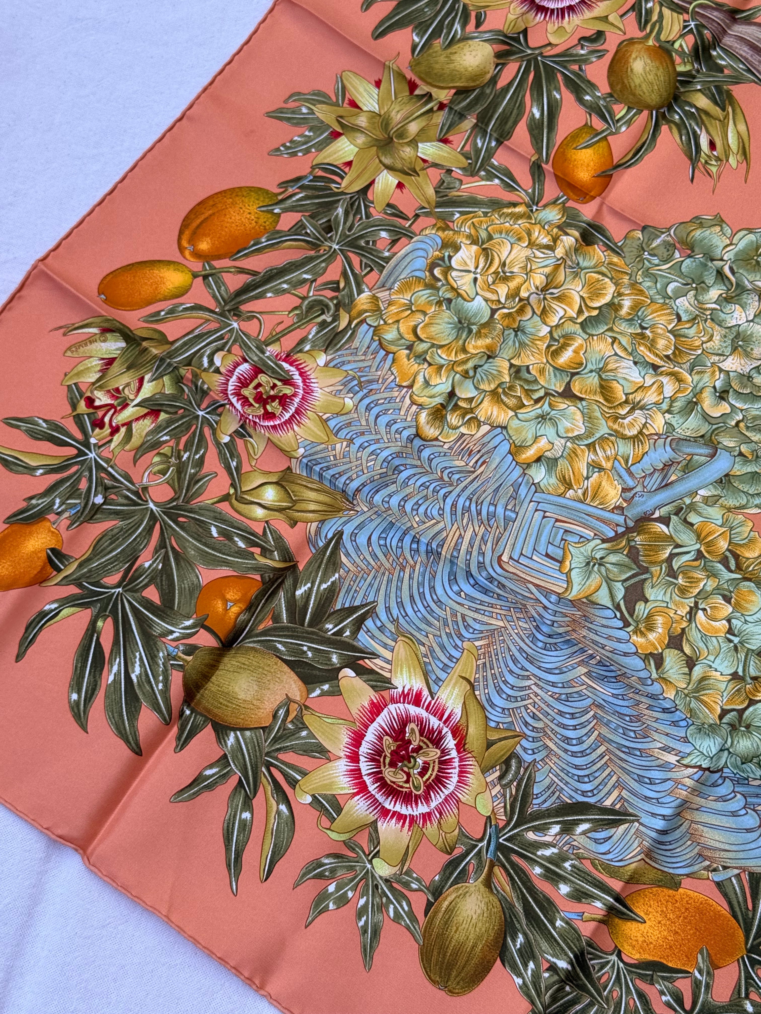 Foulard Hermès – Modèle Passiflore