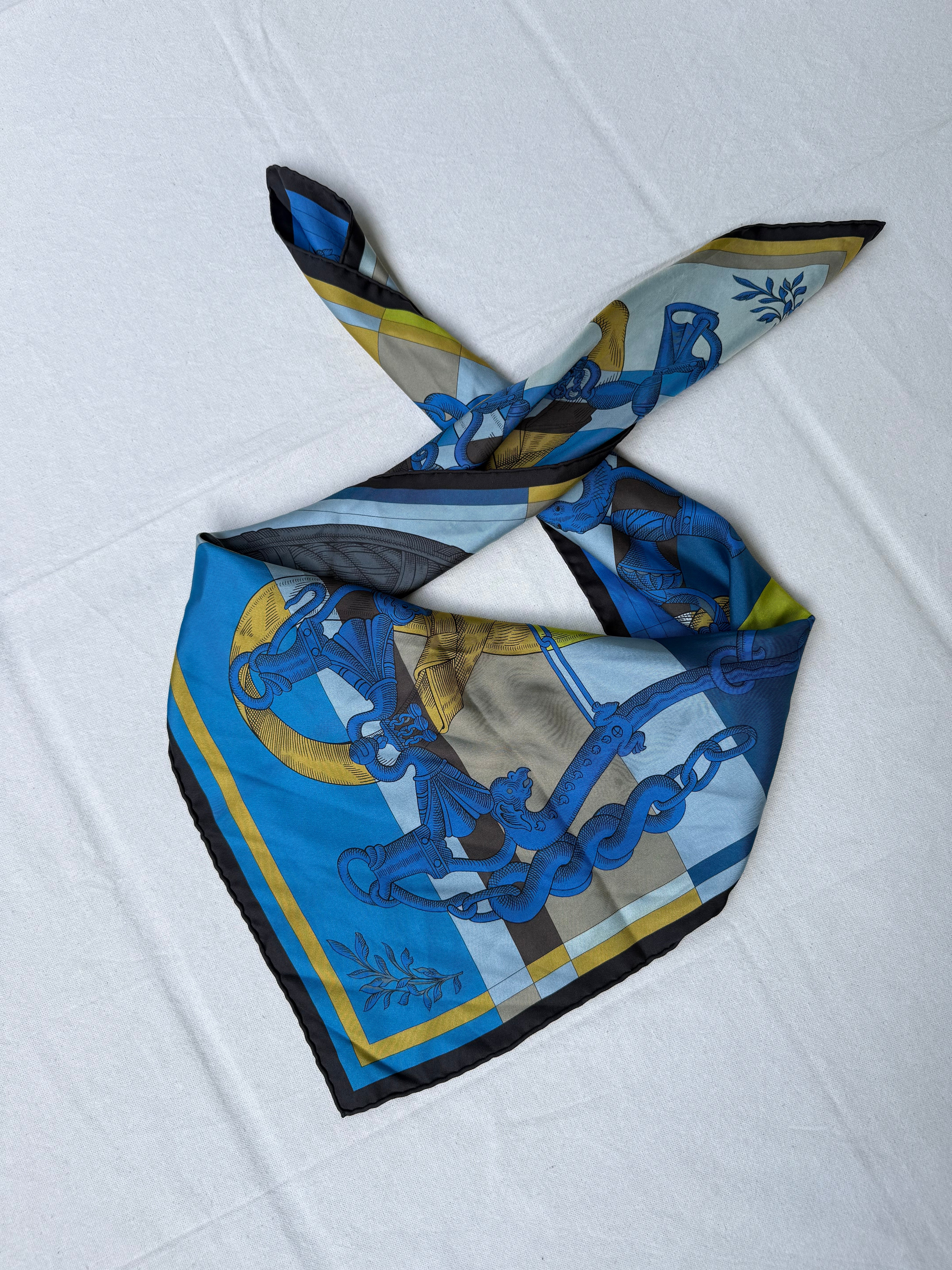 Foulard Hermès double face – Modèle Della cavalleria