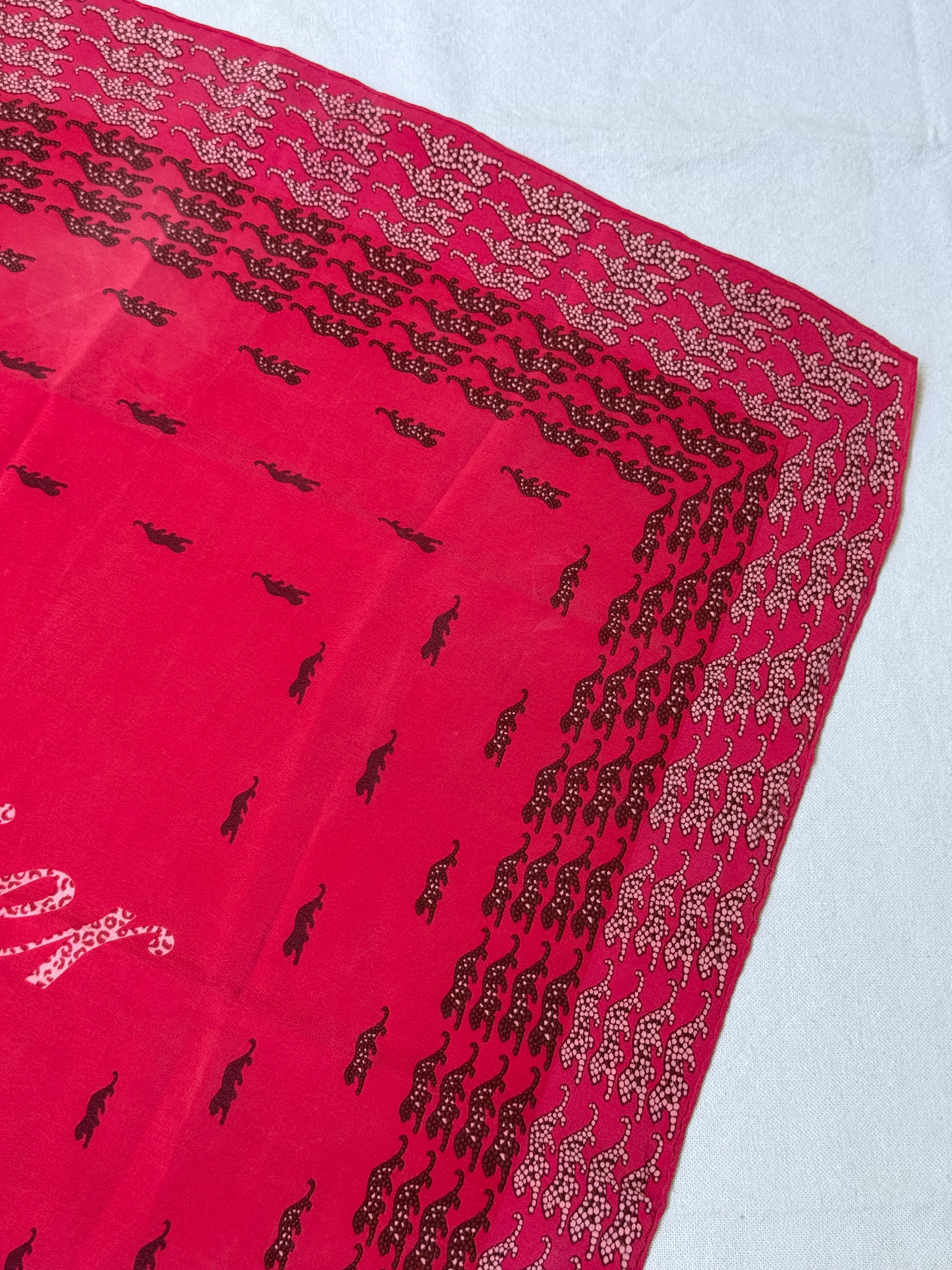 Foulard Cartier – Motifs panthères
