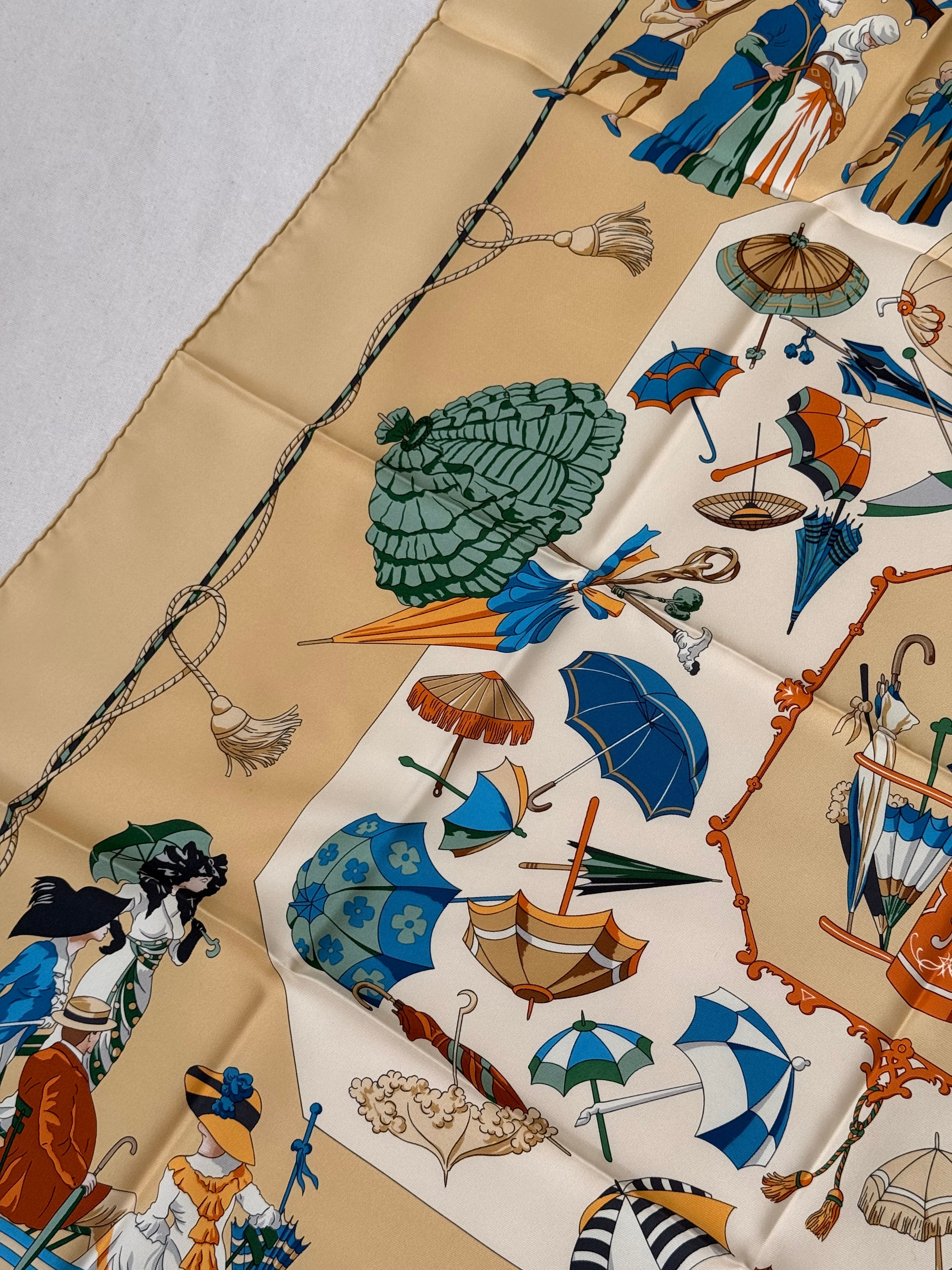Foulard Hermès – Modèle Ombrelles et Parapluies