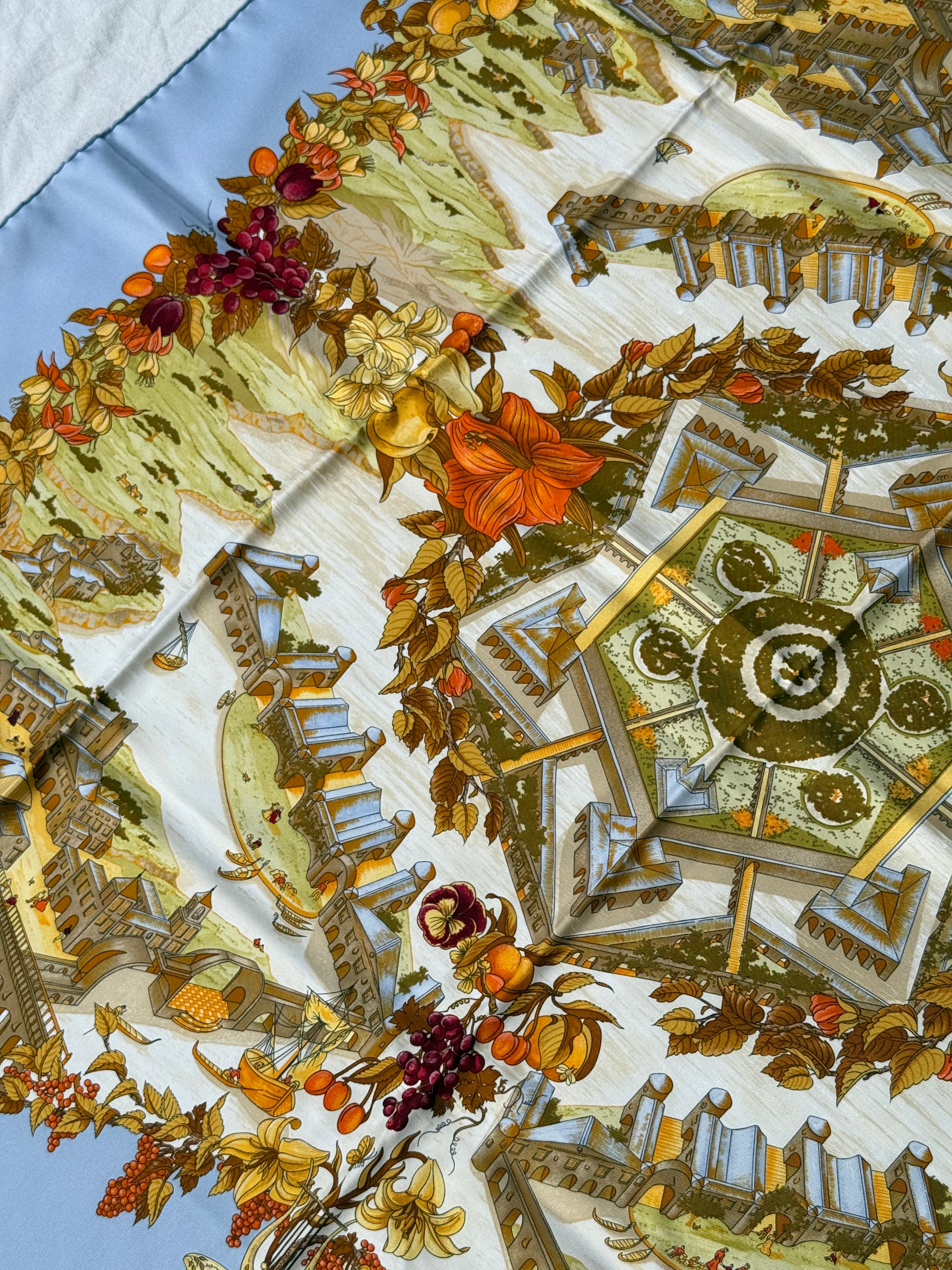 Foulard Hermès – Modèle Au pays de Cocagne