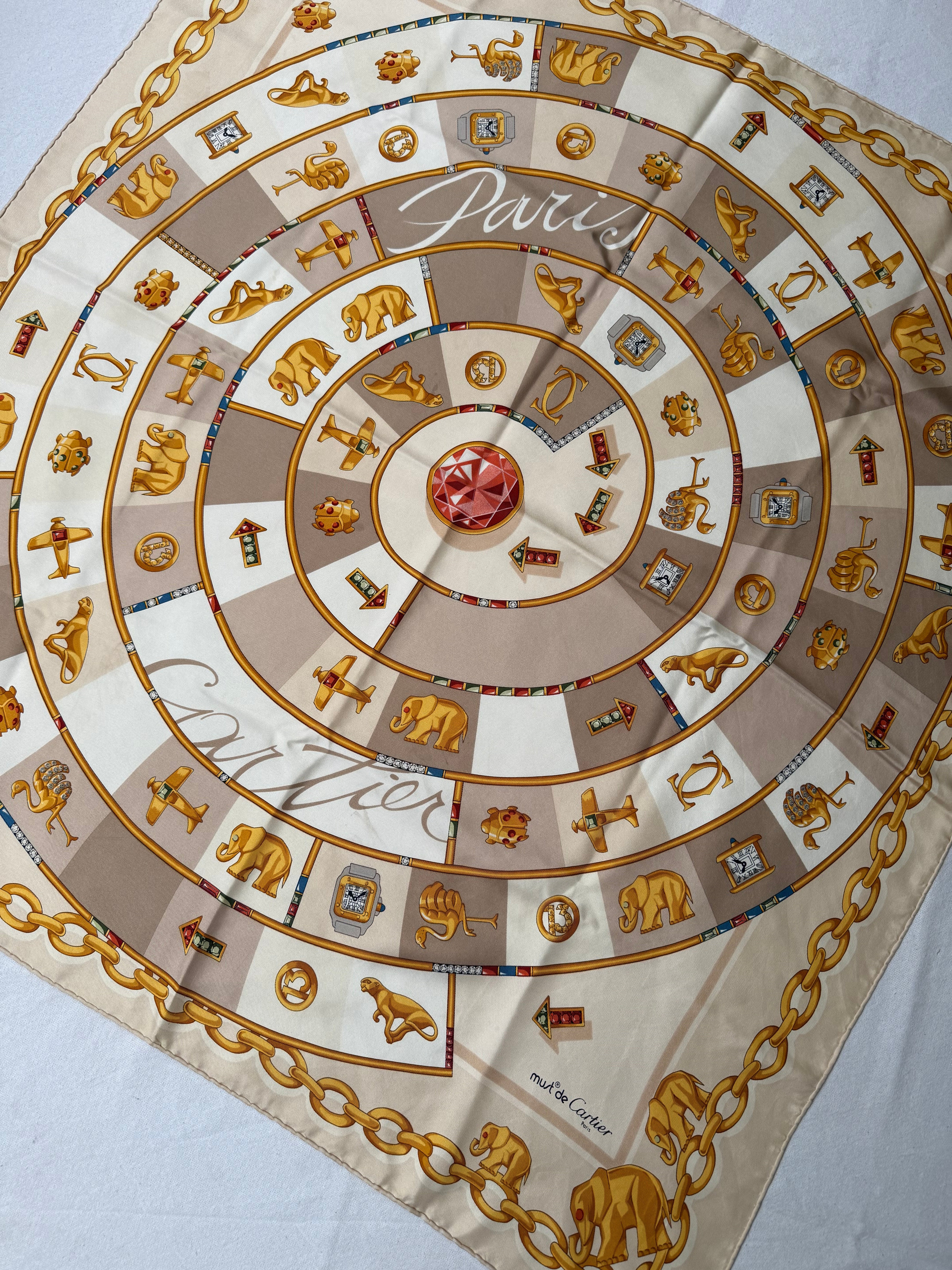 Foulard Cartier – Spirale joaillère
