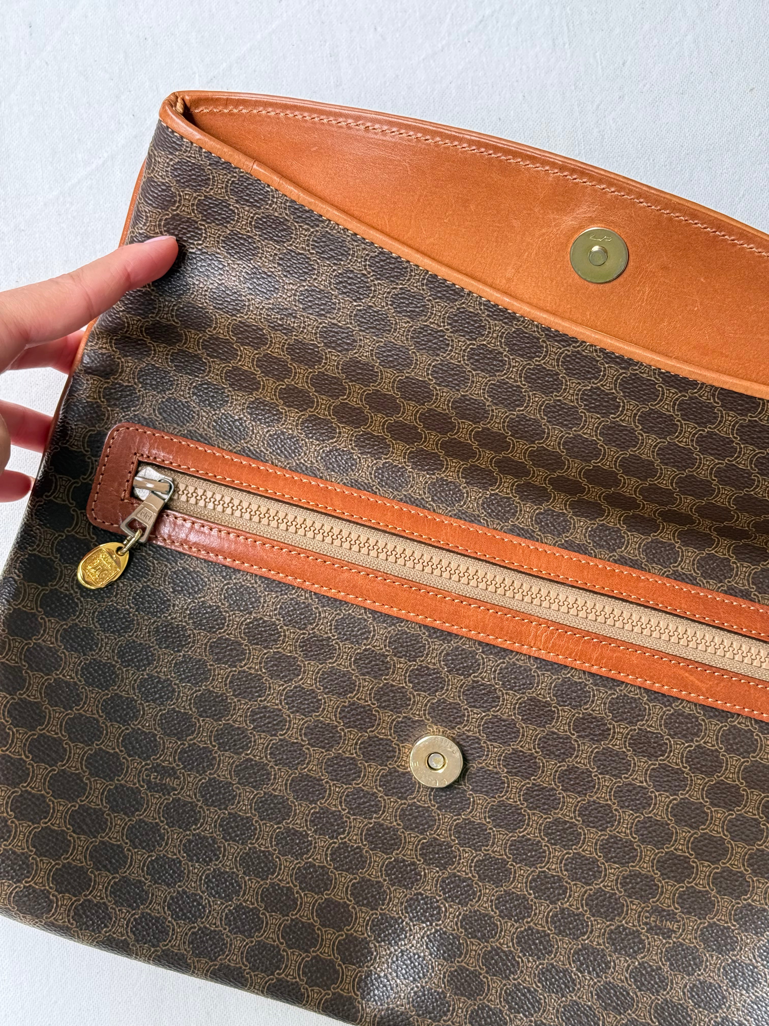 Pochette Céline vintage - Toile triomphe