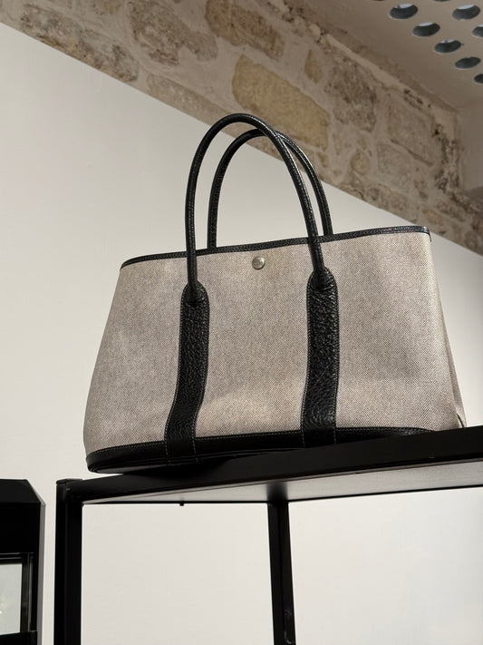 Sac Hermès vintage - Garden Party 36 en toile et cuir grainé