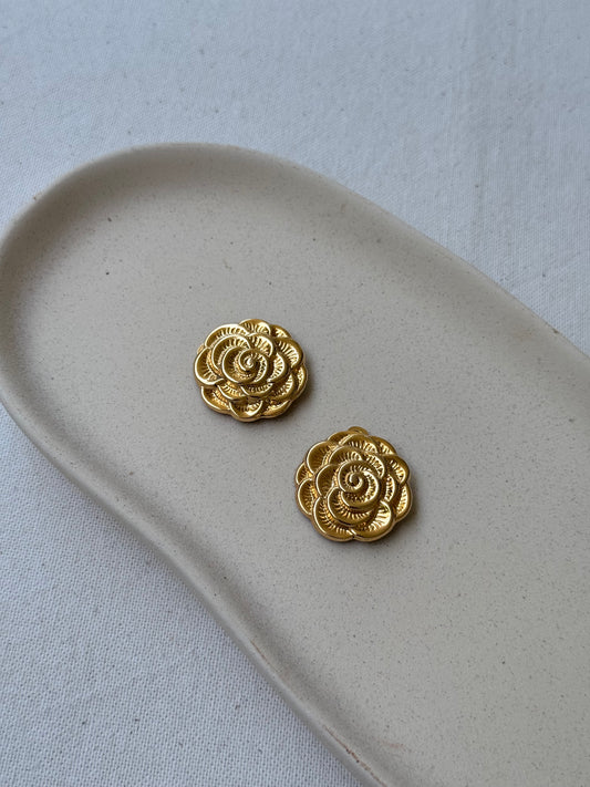 Boucles d’oreilles vintage - Rose dorée