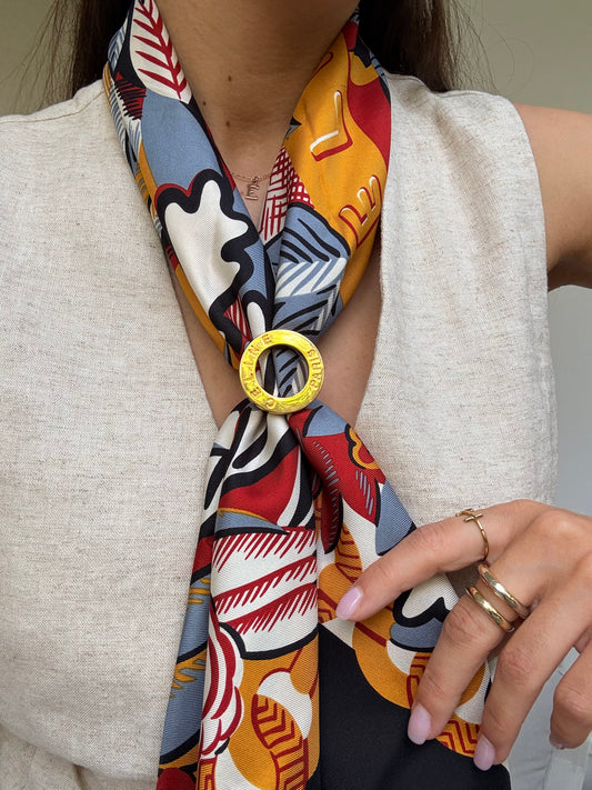 Anneau de foulard Céline vintage