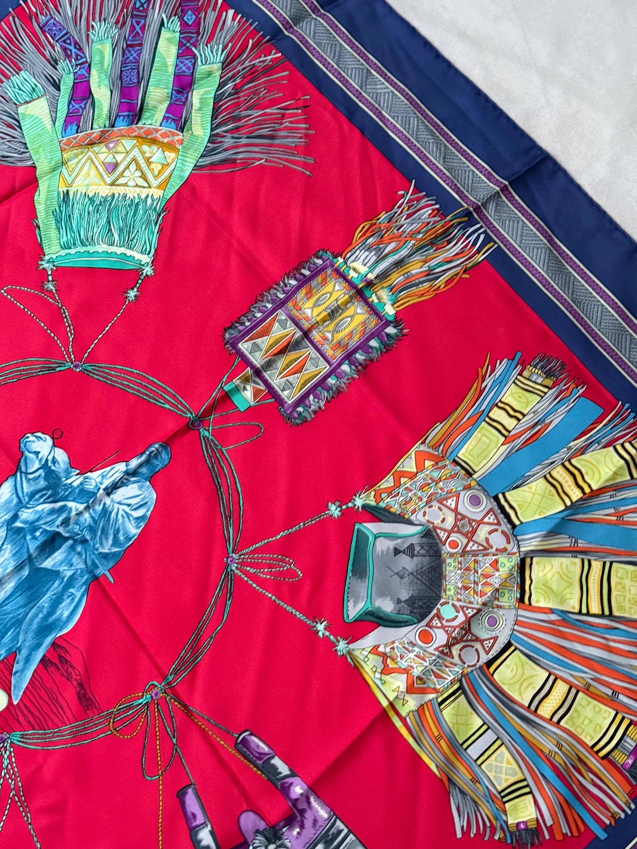 Foulard Hermès – Modèle Cuirs du désert