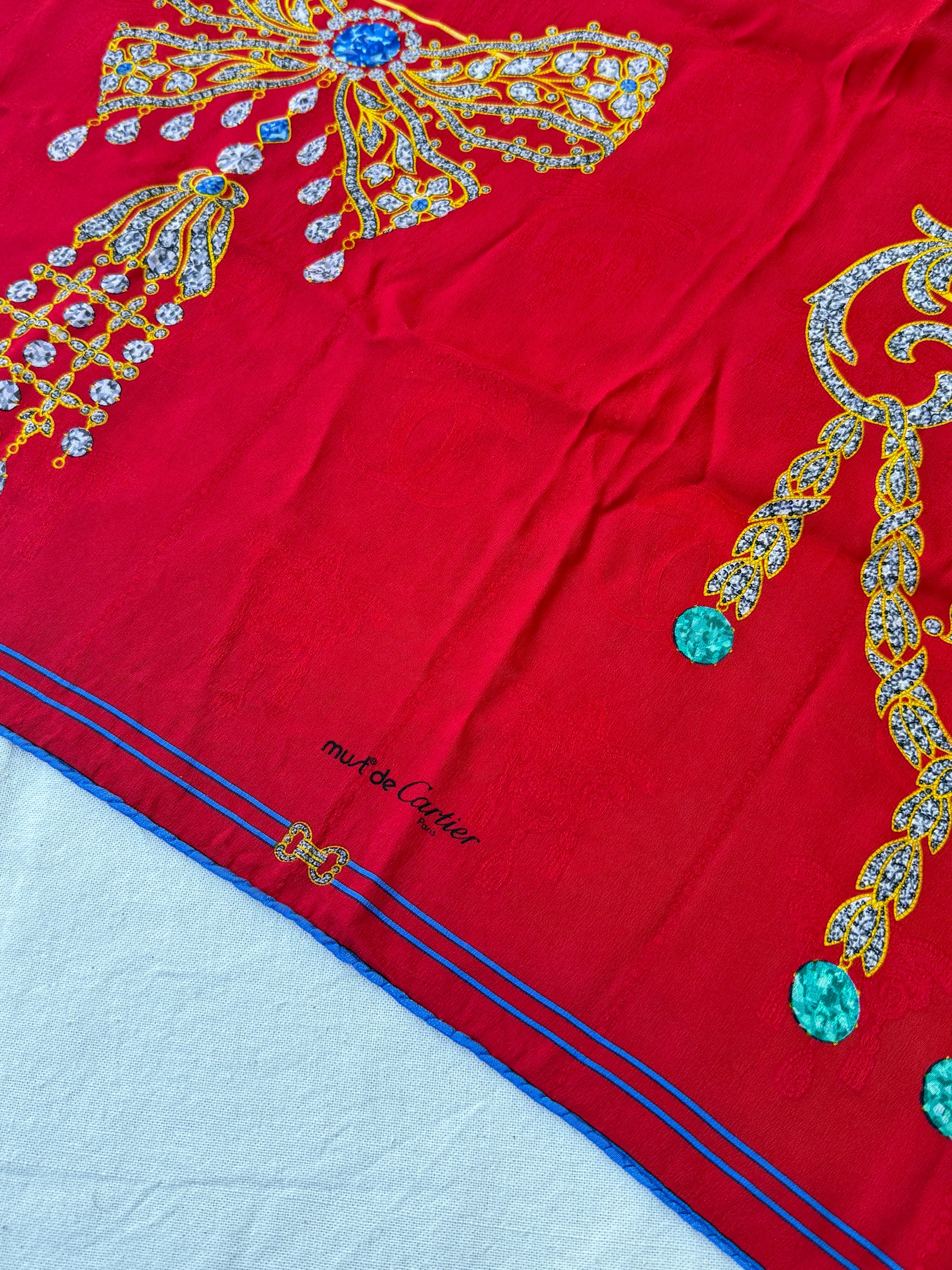 Foulard Cartier – Collection Musée, motifs bijoux et noeuds
