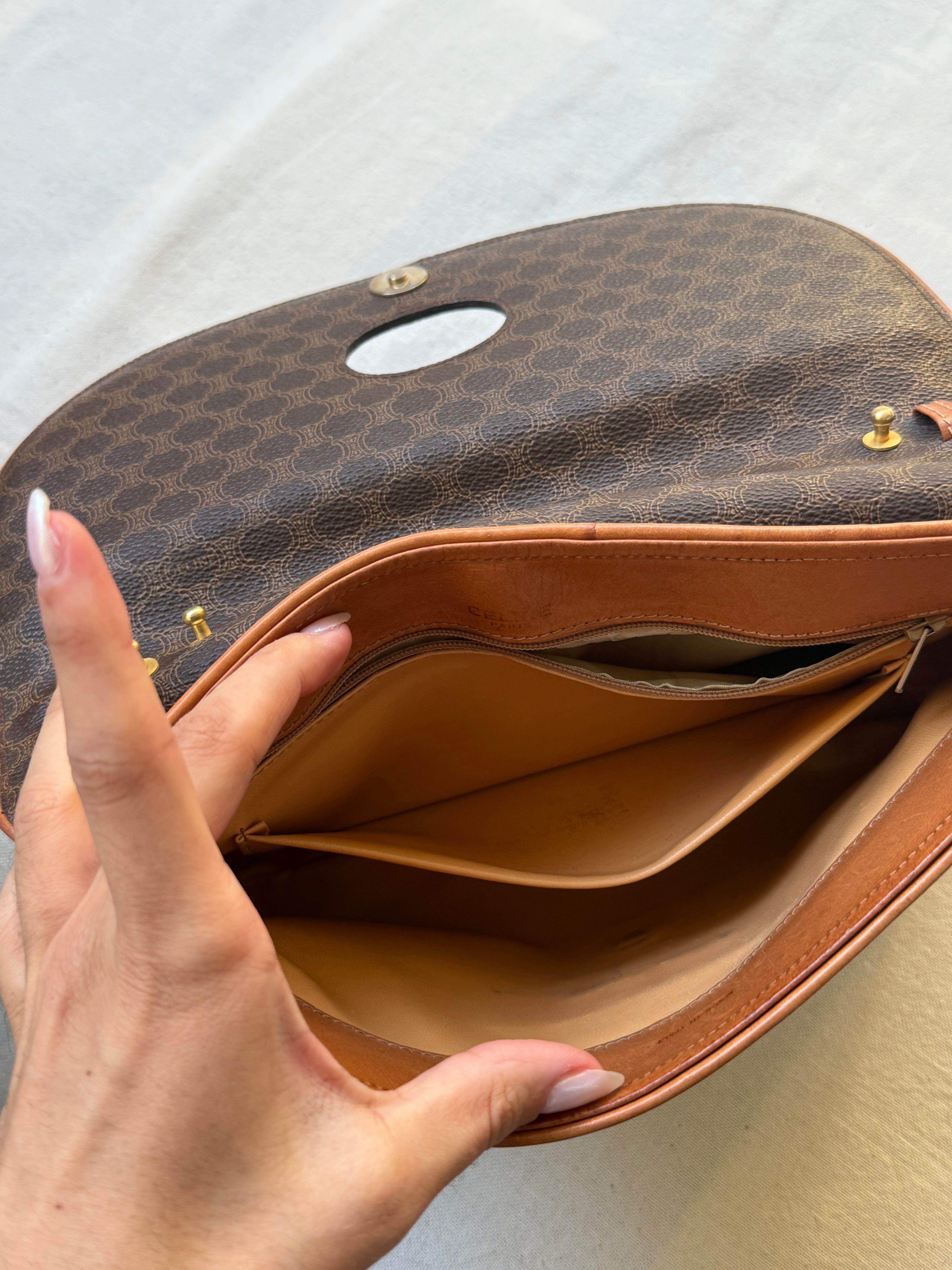 Pochette Céline vintage - Toile triomphe