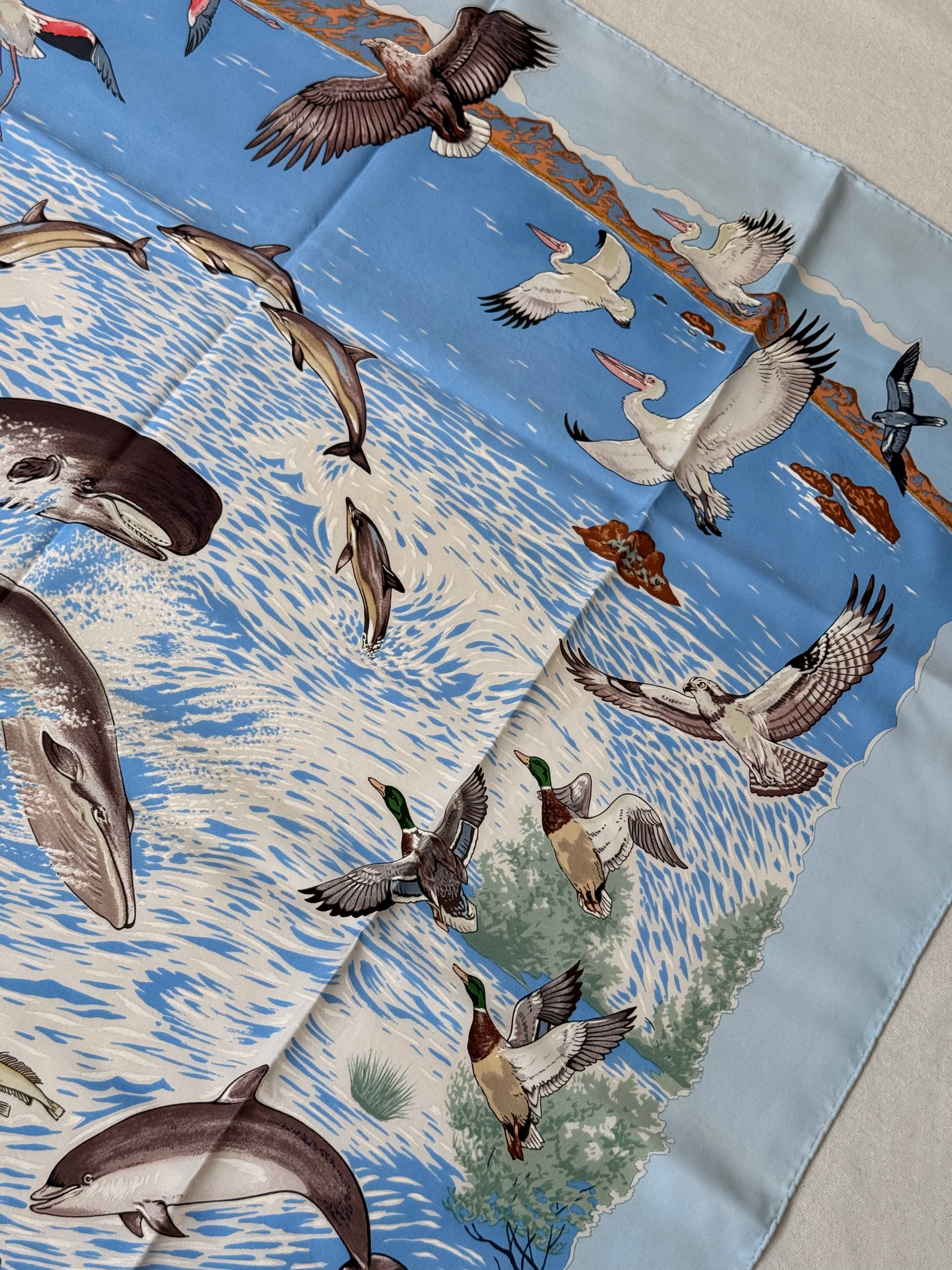 Foulard Hermès – Modèle La vie précieuse de la Méditerranée