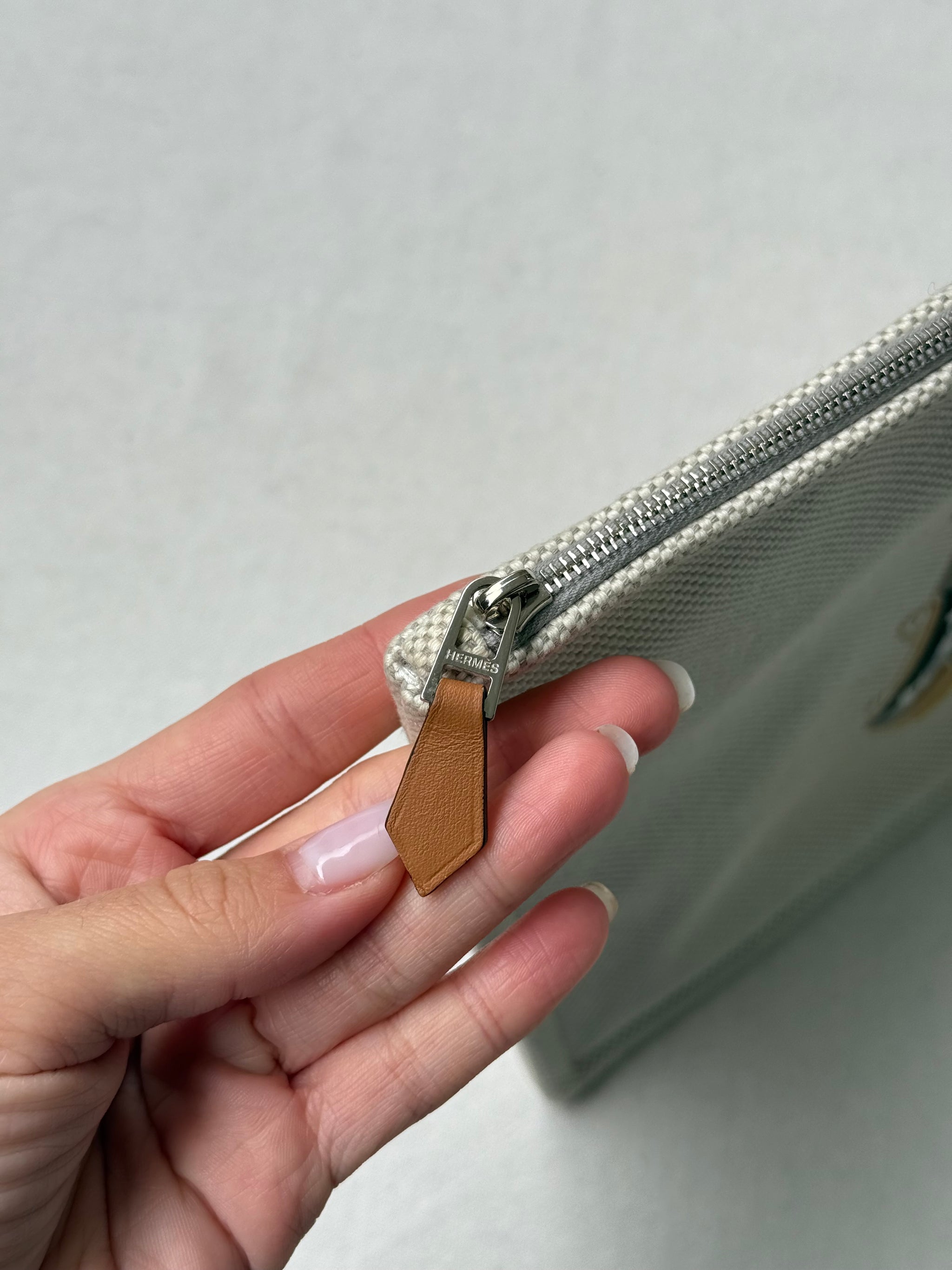 Trousse Hermès - Tissu flat H
