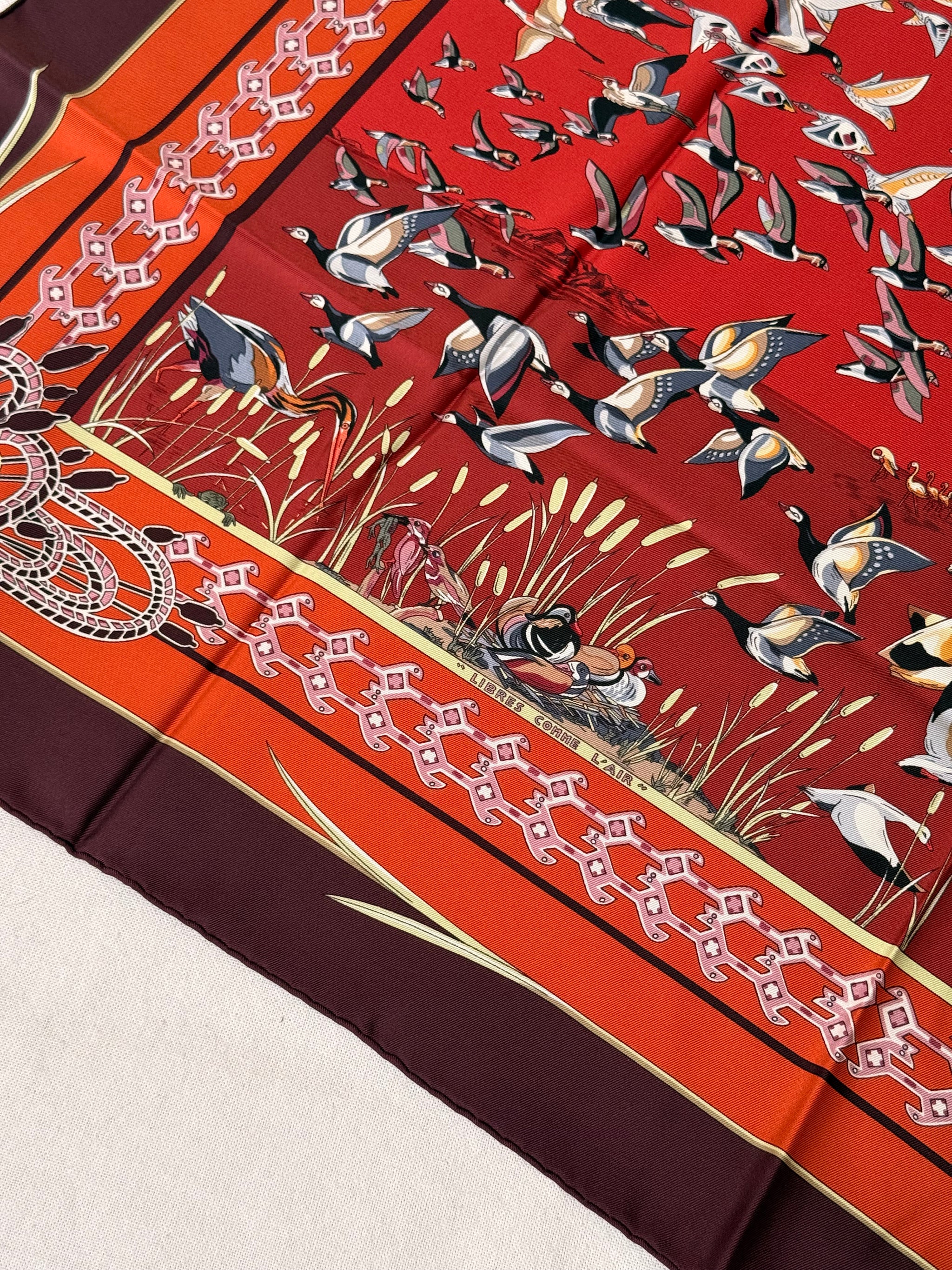 Foulard Hermès – Modèle Libres Comme L’Air