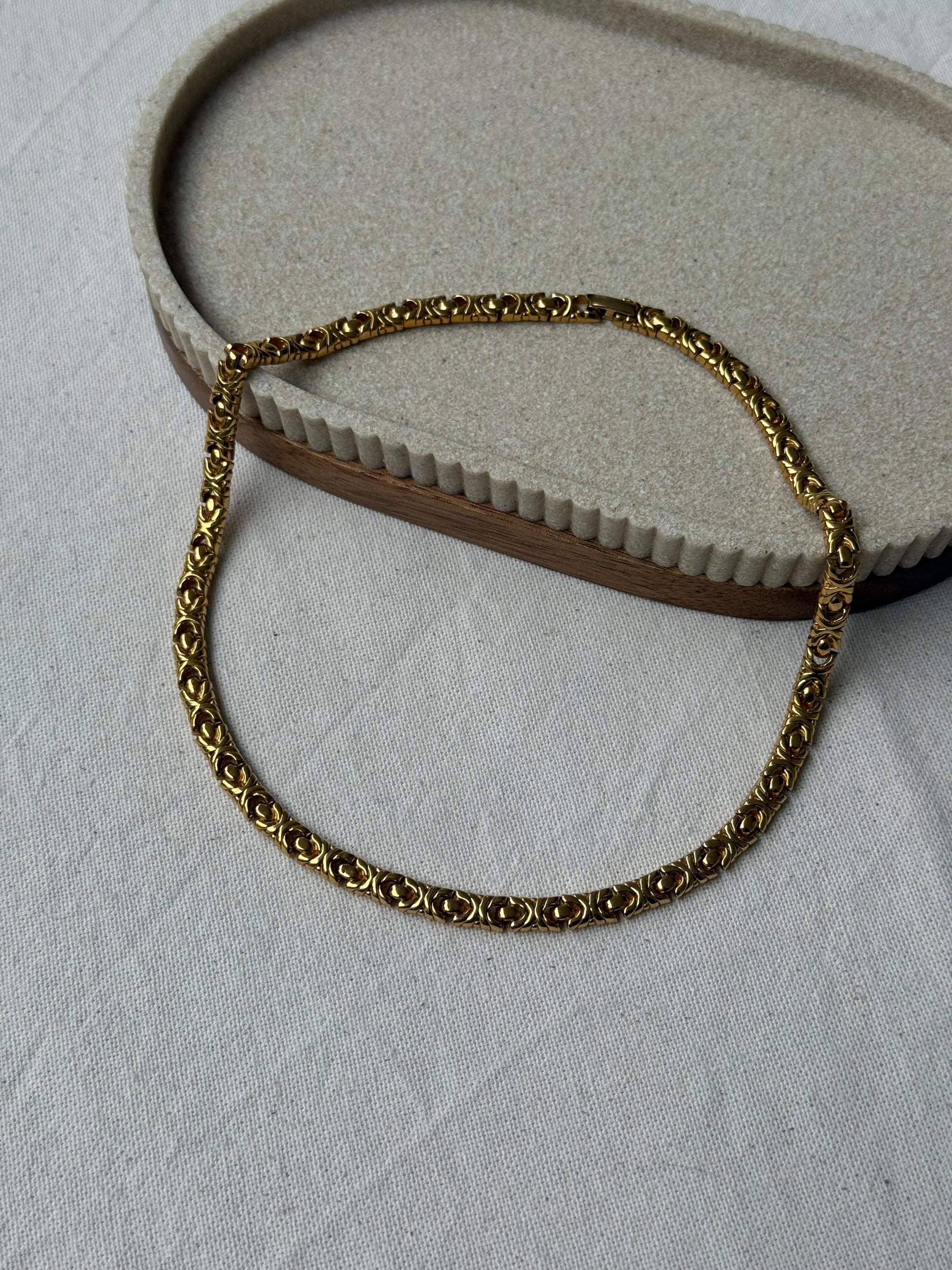 Collier Napier vintage - Maille fine sculptée
