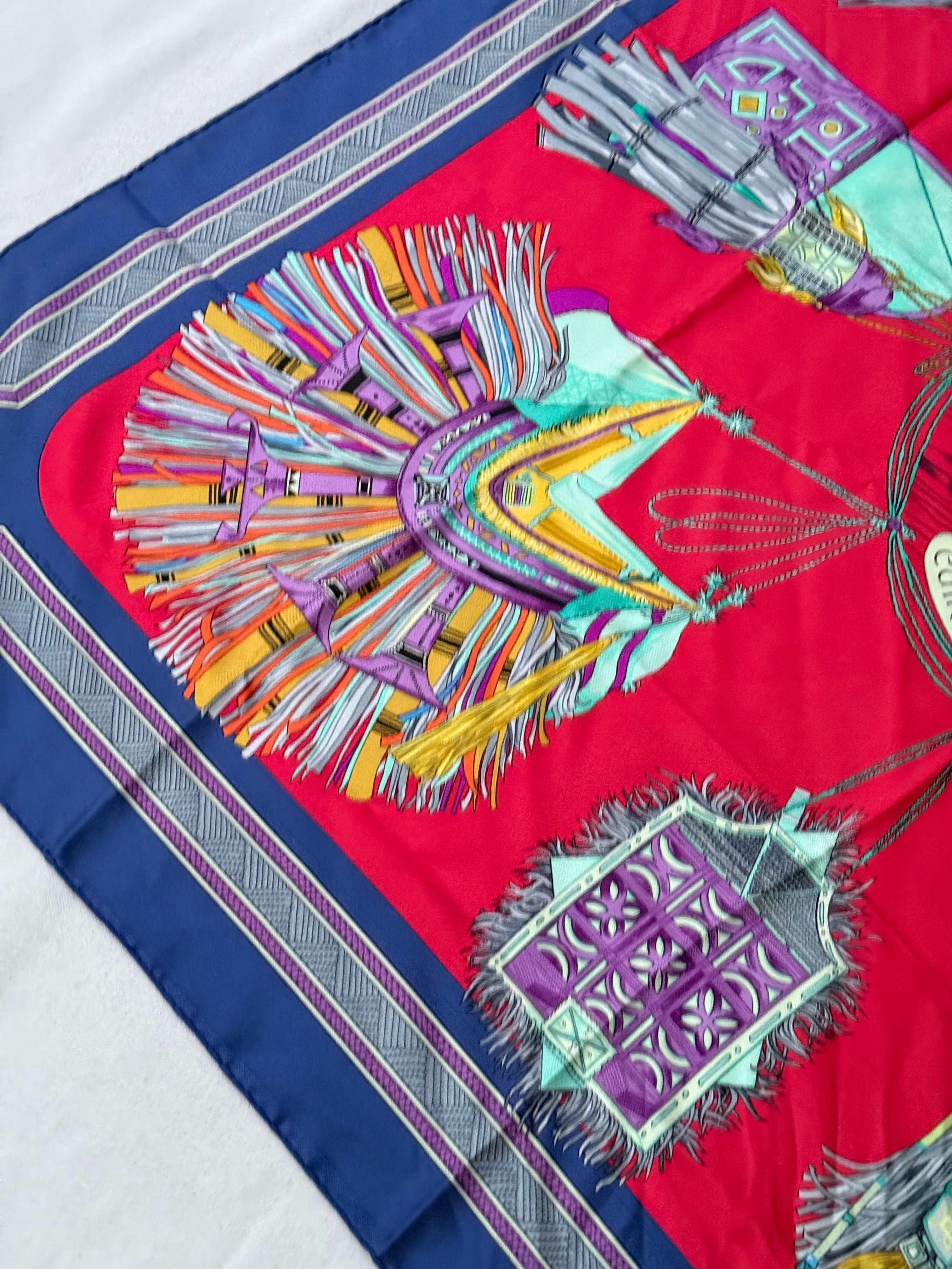 Foulard Hermès – Modèle Cuirs du désert