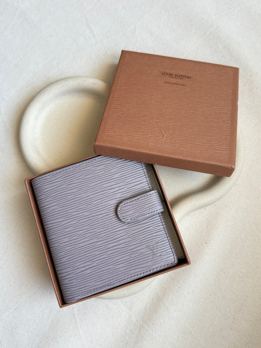 Portefeuille compact Louis Vuitton vintage - Cuir épi bois de rose