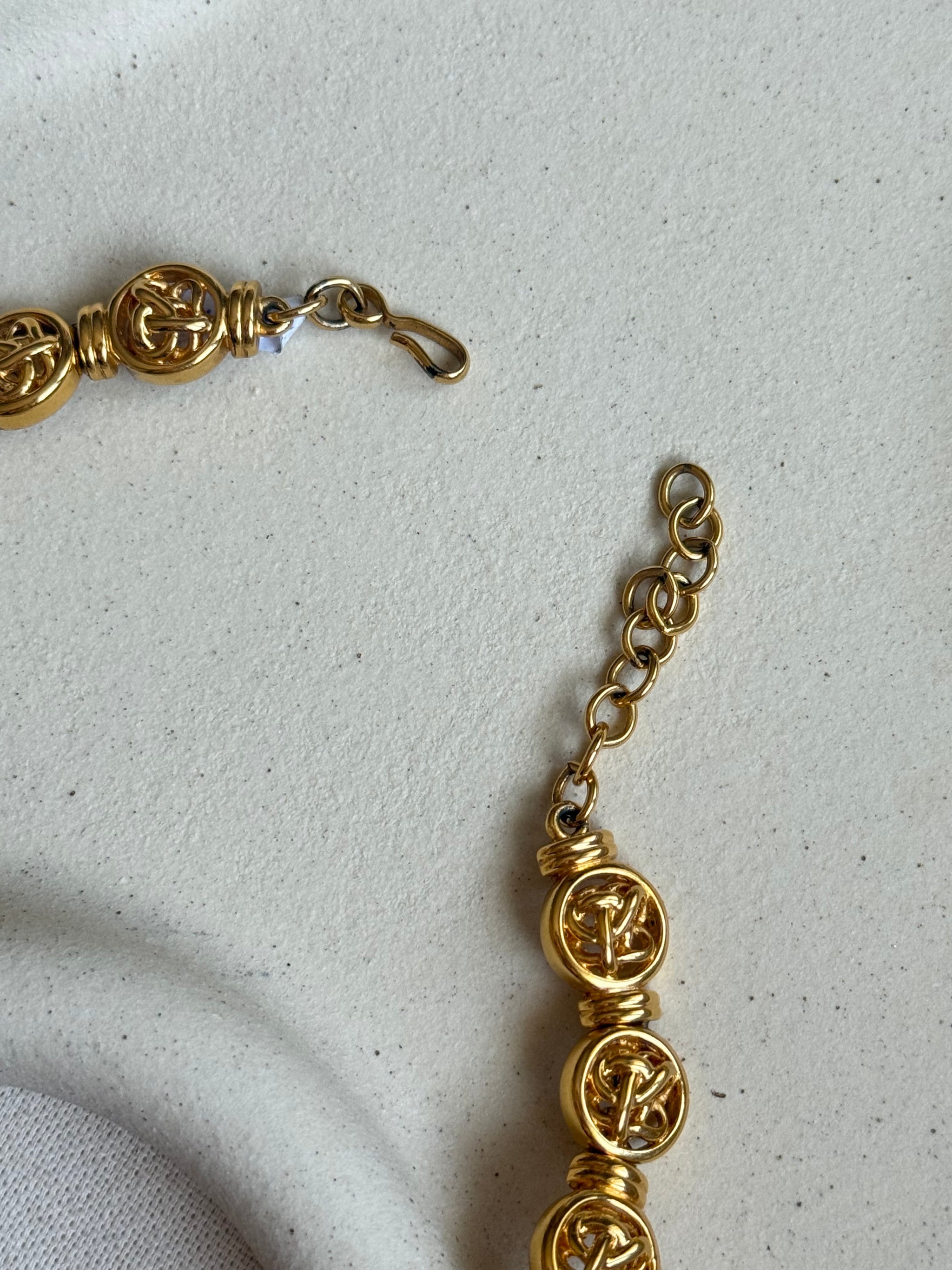 Collier vintage Monet maille ronde