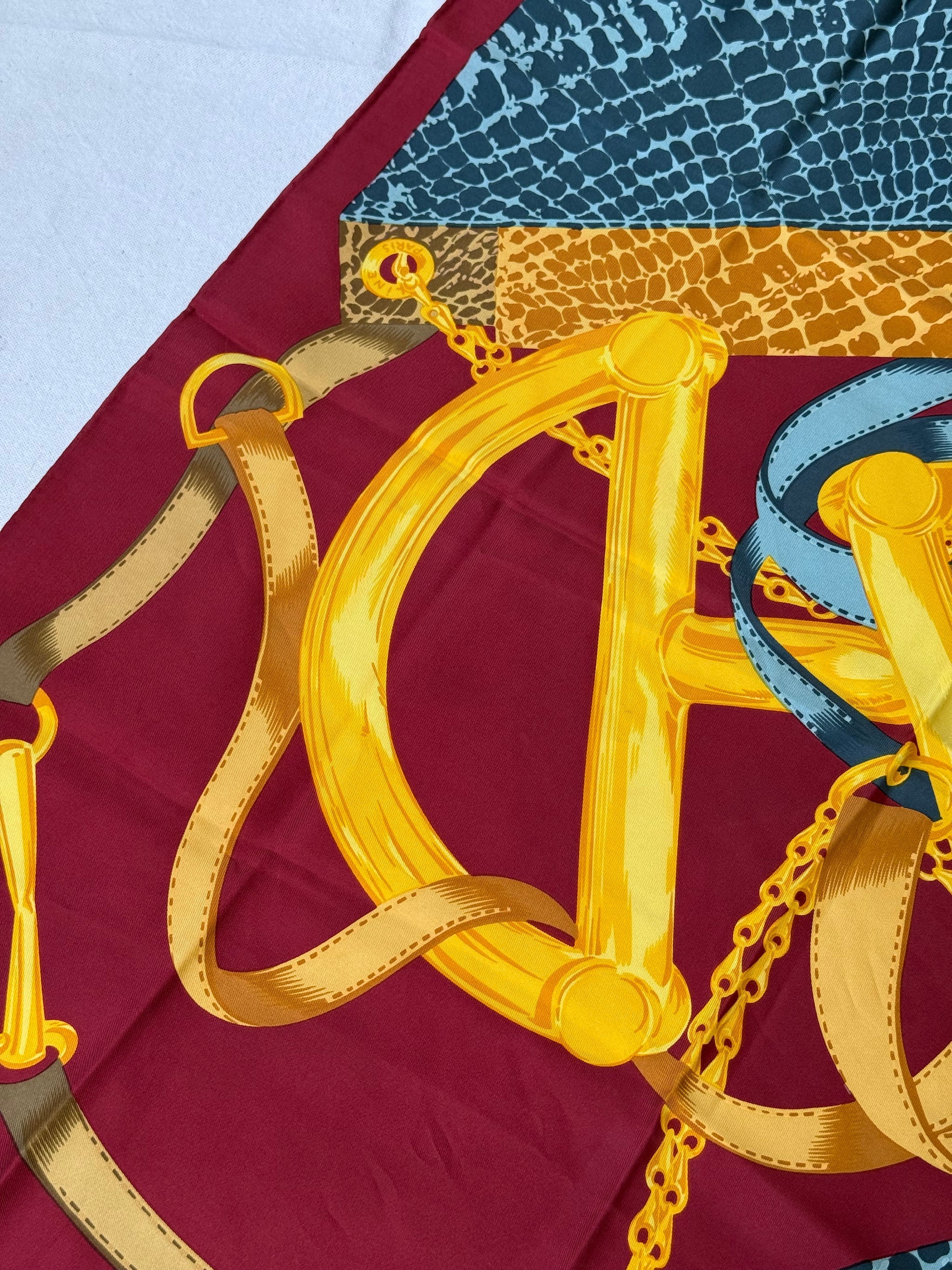 Celine Scarf – Stirrups and Snake Design