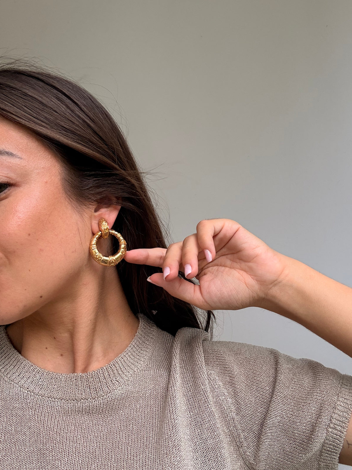 Boucles d’oreilles Christian Dior vintage - Pendantes dorées