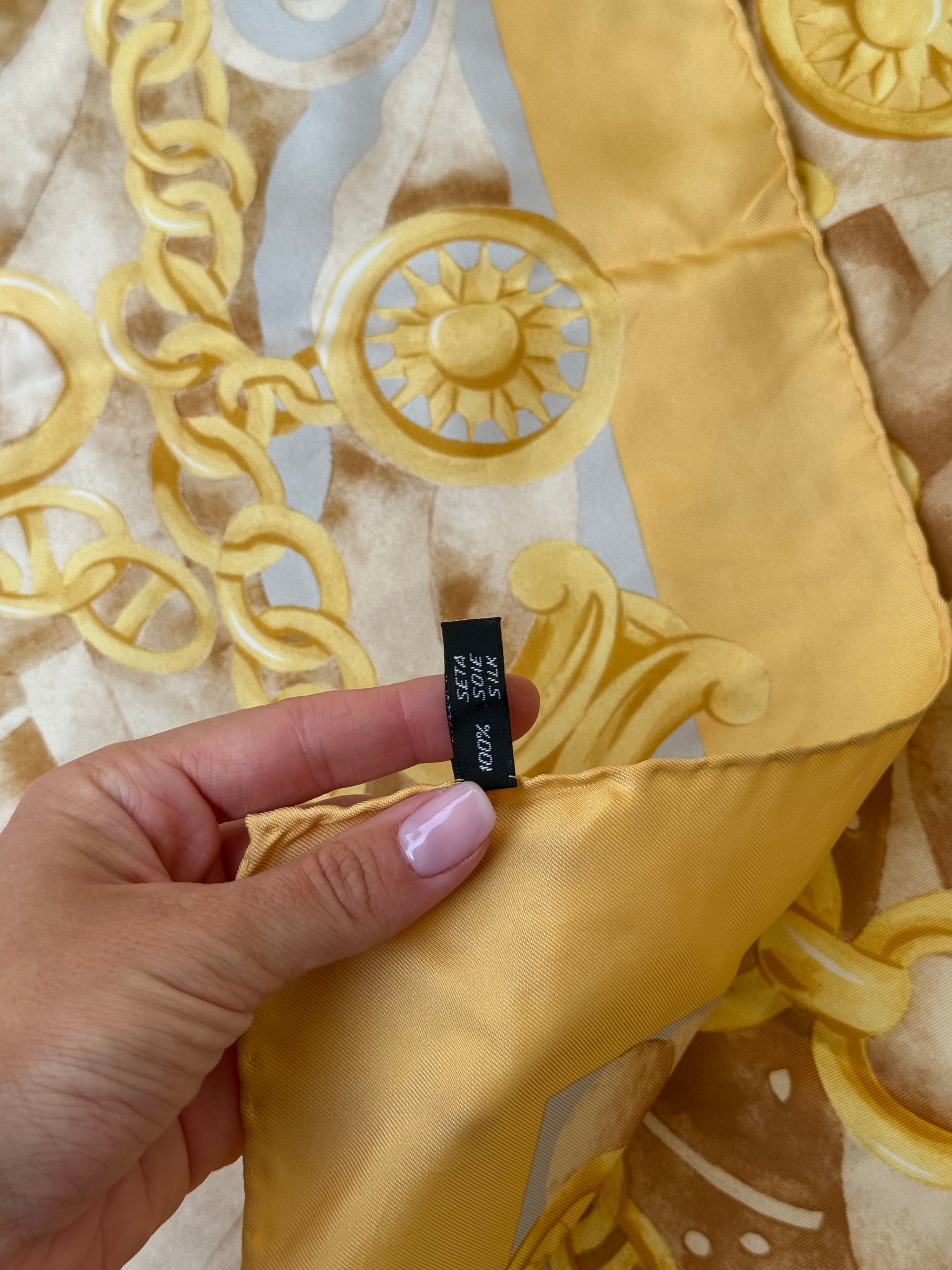 Celine Scarf – Chains and Medallions