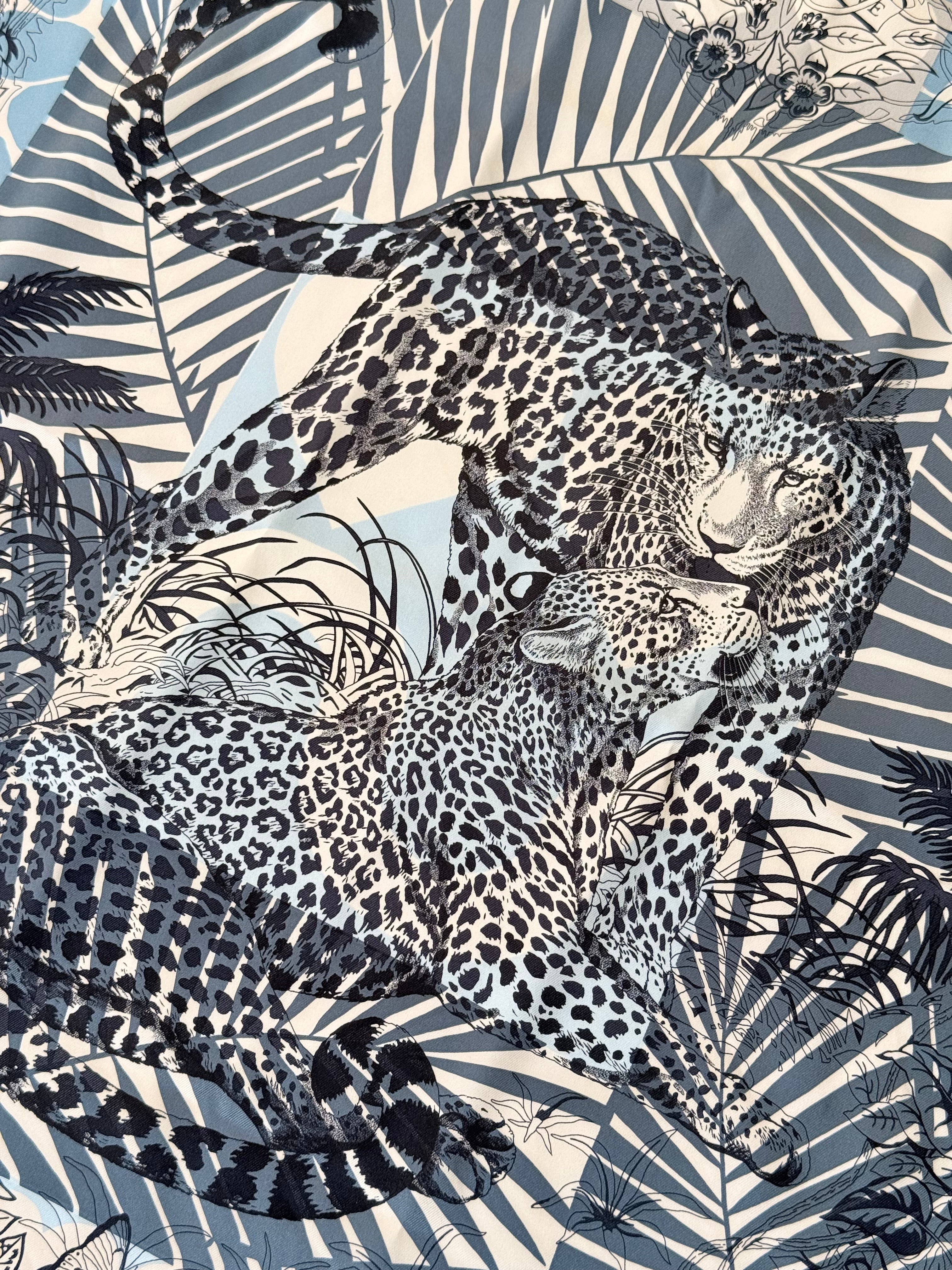 Foulard Hermès – Modèle Jungle Love au tampon