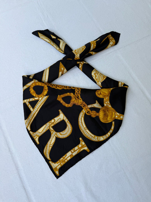 Foulard Nina Ricci – Chaînes et monogramme
