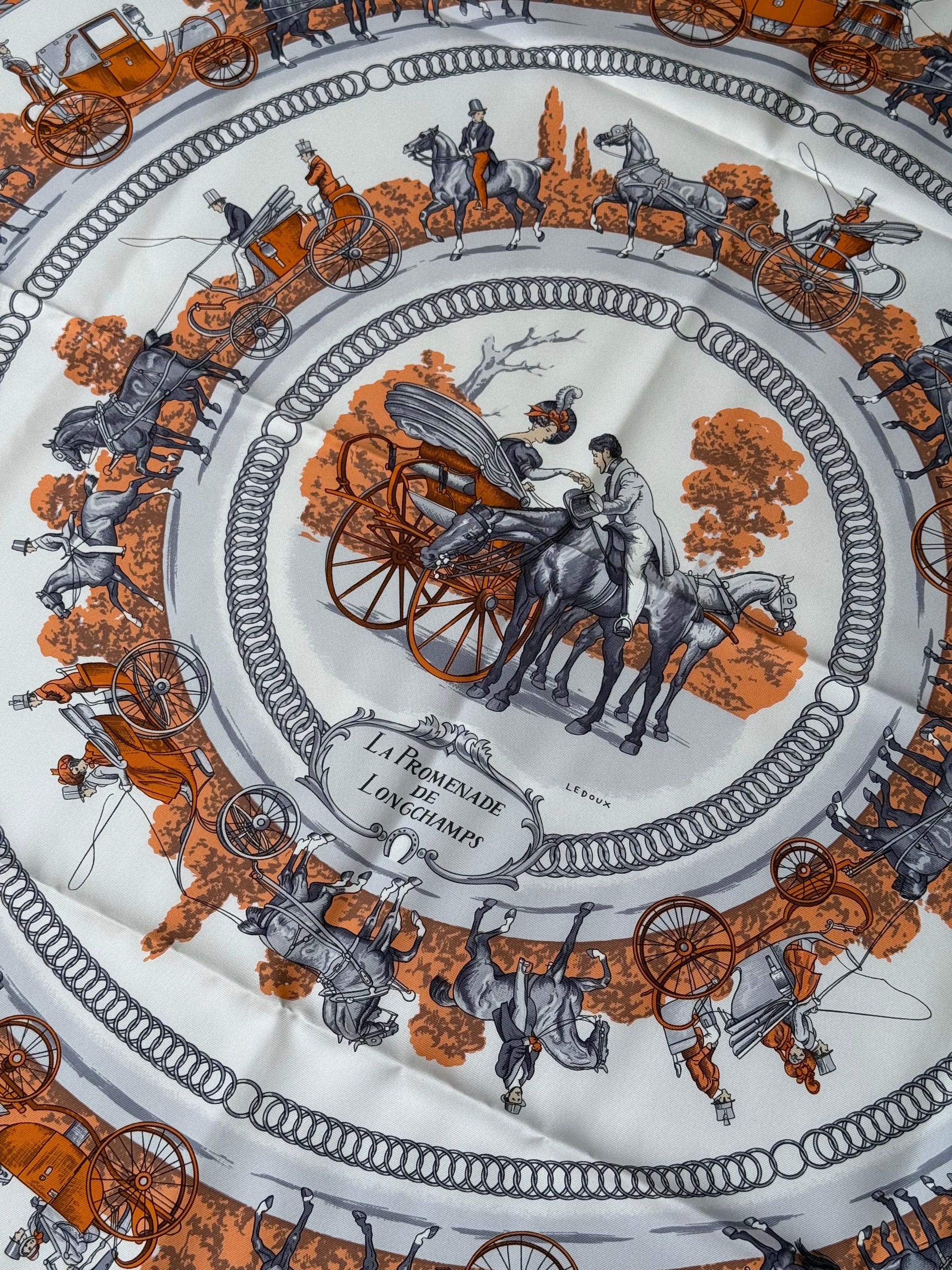 Hermès Scarf - Promenade de Longchamps model