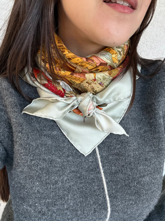 Hermès scarf – Au pays de Cocagne design