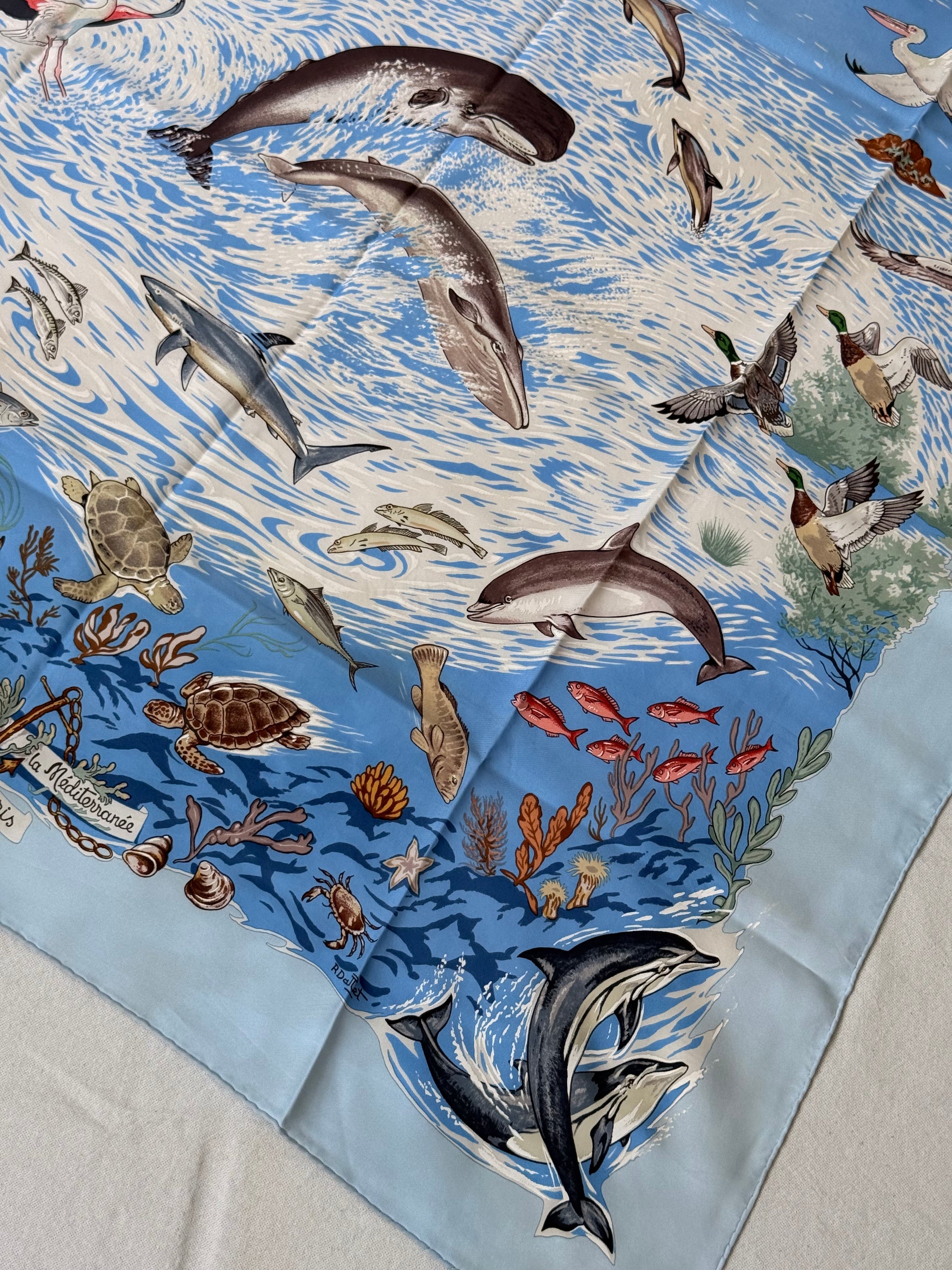 Foulard Hermès – Modèle La vie précieuse de la Méditerranée